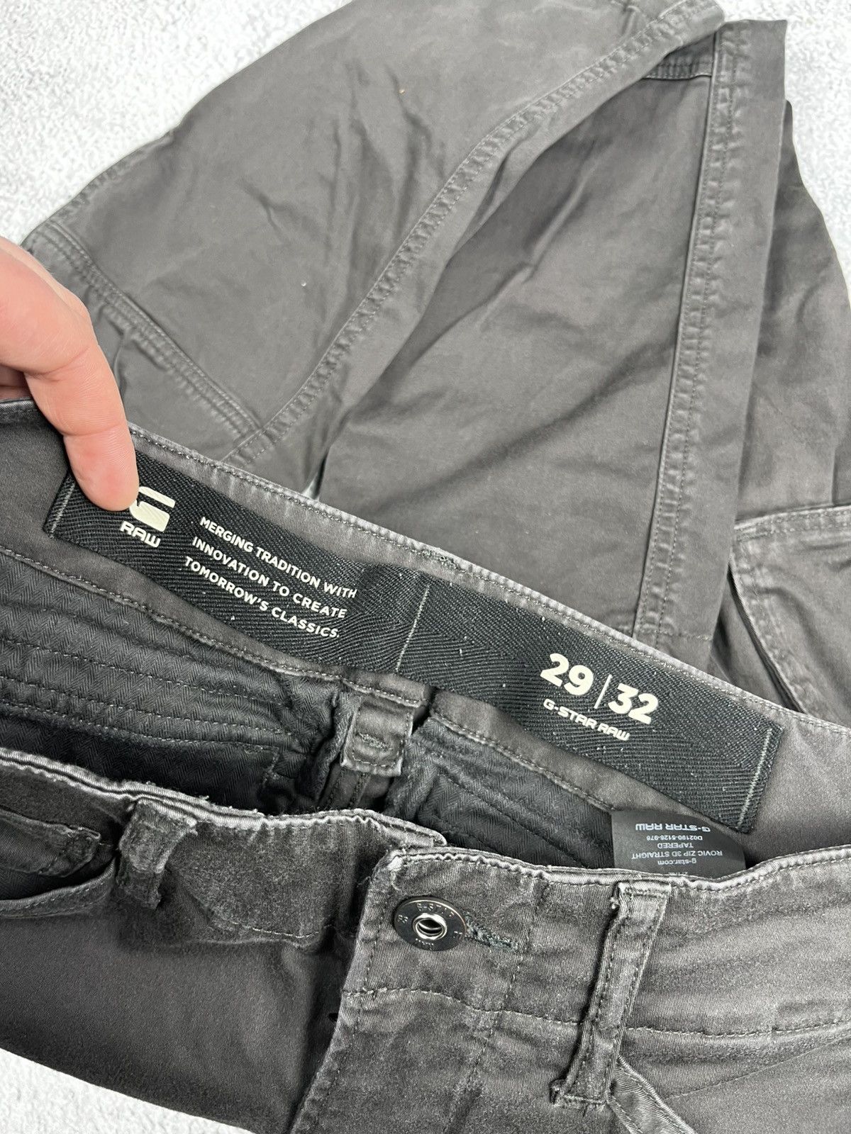 G-Star G-Star Raw Rovic Zip 3D Regular Tapered Cargo Pants Size US 29 - 12 Thumbnail