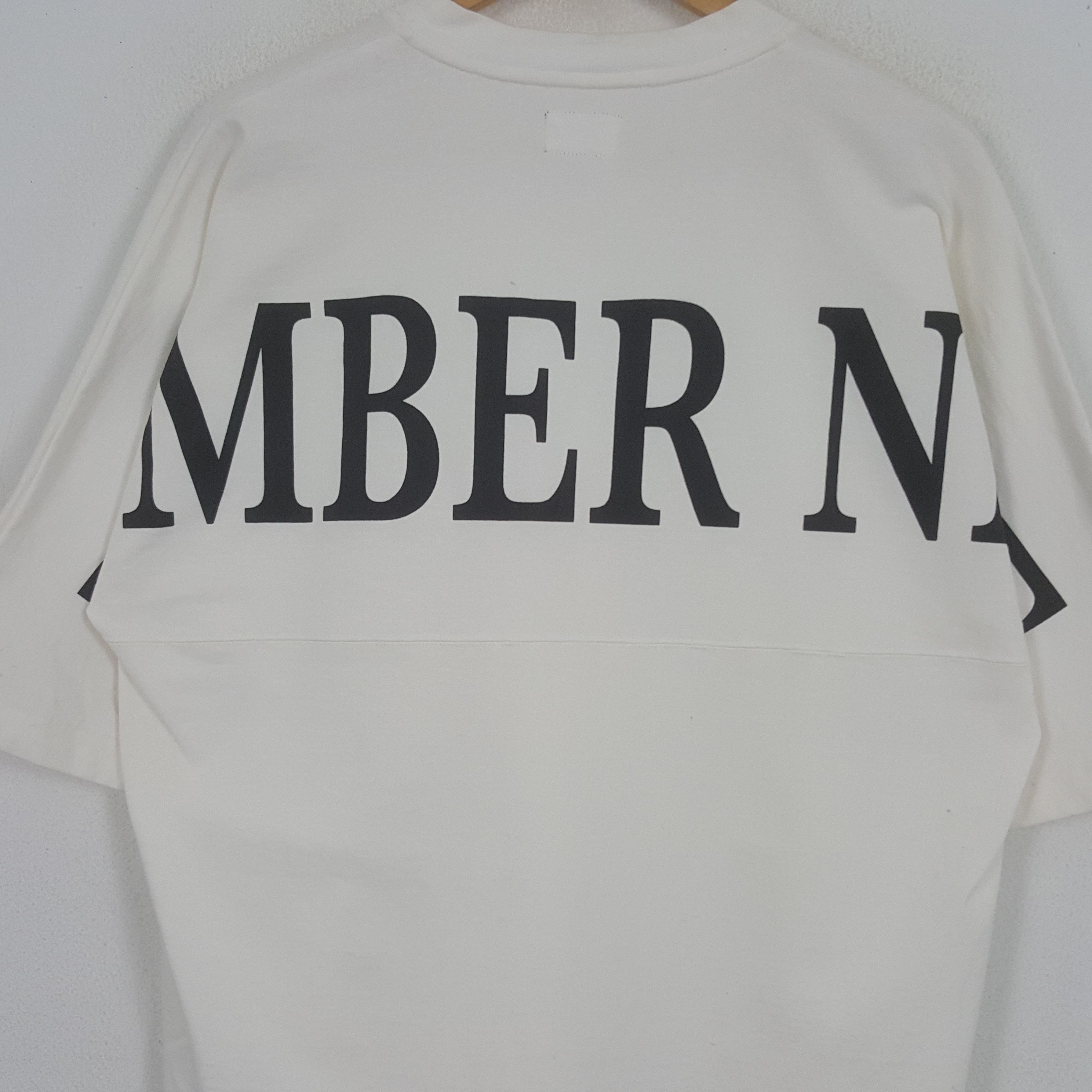 Japanese Brand × Number (N)ine × Vintage Vintage Number (N)ine Japanese Brand Big Spellout Tshirt Size US XL / EU 56 / 4 - 2 Thumbnail