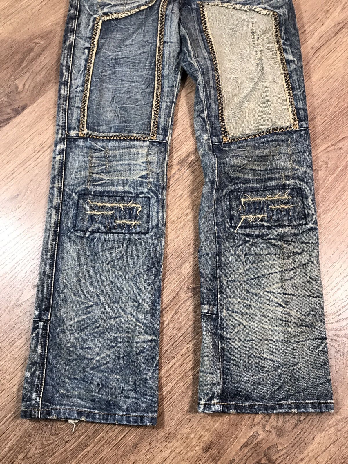 Japanese Brand × Vintage Vintage Distressed Denim Pants Jeans Size 28" / US 6 / IT 42 - 2 Thumbnail