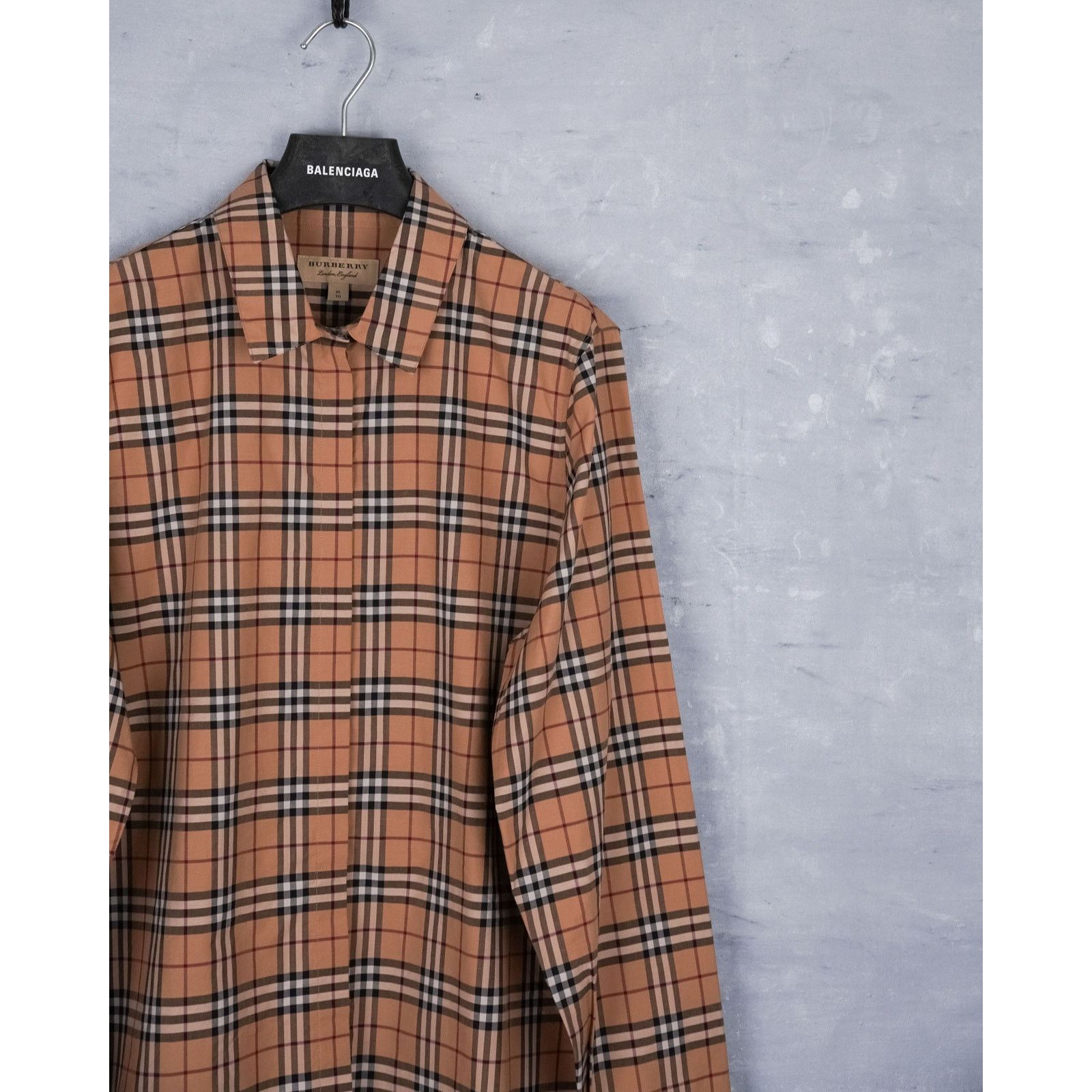 Burberry Rare burberry london brown nova check pattern cotton shirt Size XL / US 12-14 / IT 48-50 - 4 Thumbnail