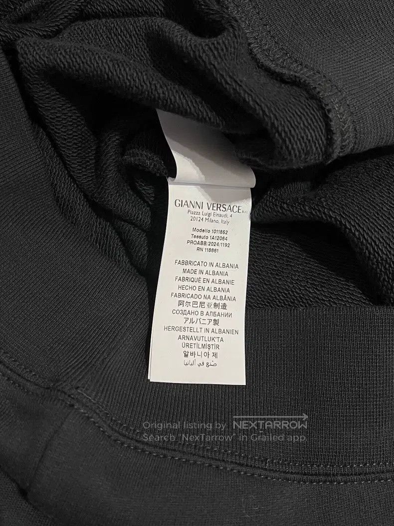Versace Versace Black cotton back pattern Medusa pattern sweatshir Size US L / EU 52-54 / 3 - 8 Thumbnail