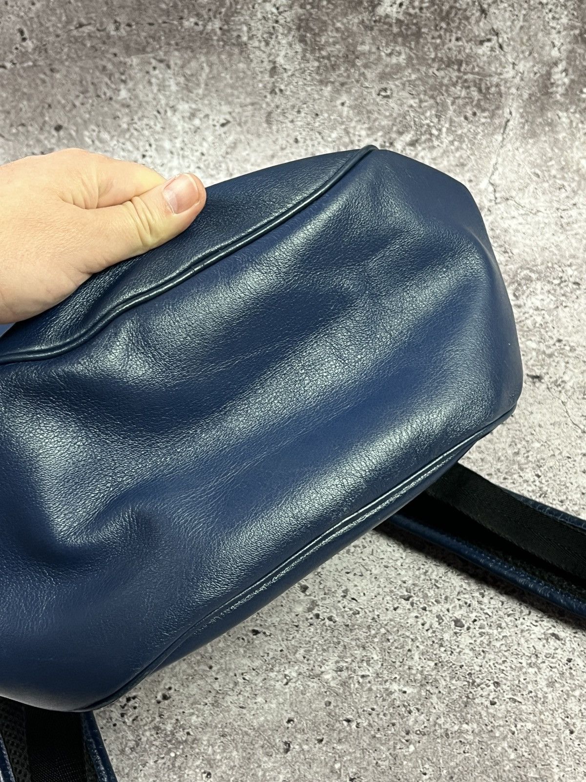Coach Coach Leatherware Navy Blue Leather Backpack Unisex Size ONE SIZE - 16 Thumbnail