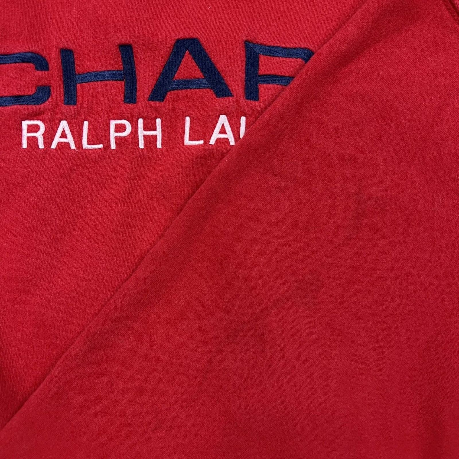 Polo Ralph Lauren × Vintage Vintage Chaps Ralph Lauren Sweatshirt Spell Out 90s Pullover Size US L / EU 52-54 / 3 - 3 Thumbnail