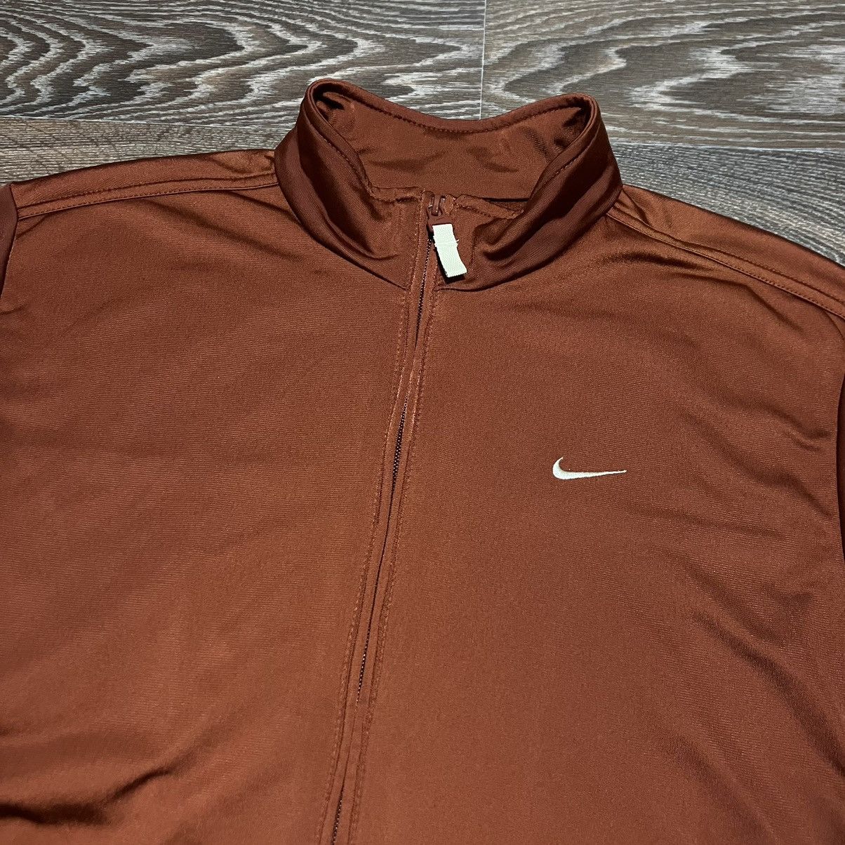 Nike 2000s NIKE Big Swoosh Back Logo Embroidery Track Top Jacket Size US S / EU 44-46 / 1 - 3 Thumbnail