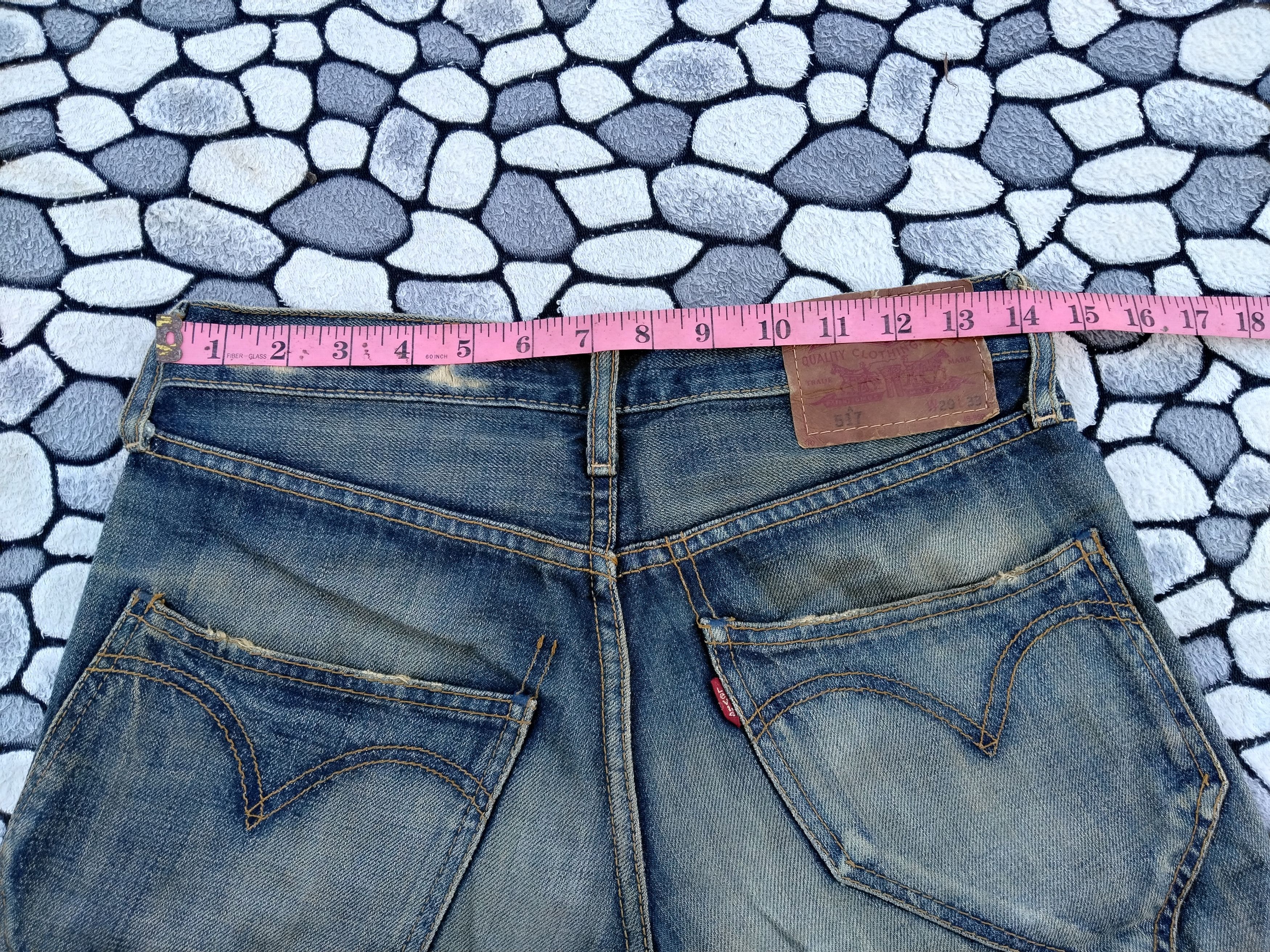 Levi's DLL 517 levi's Vintage Blue faded Denim jeans Pants #c192 Size US 29 - 14 Thumbnail