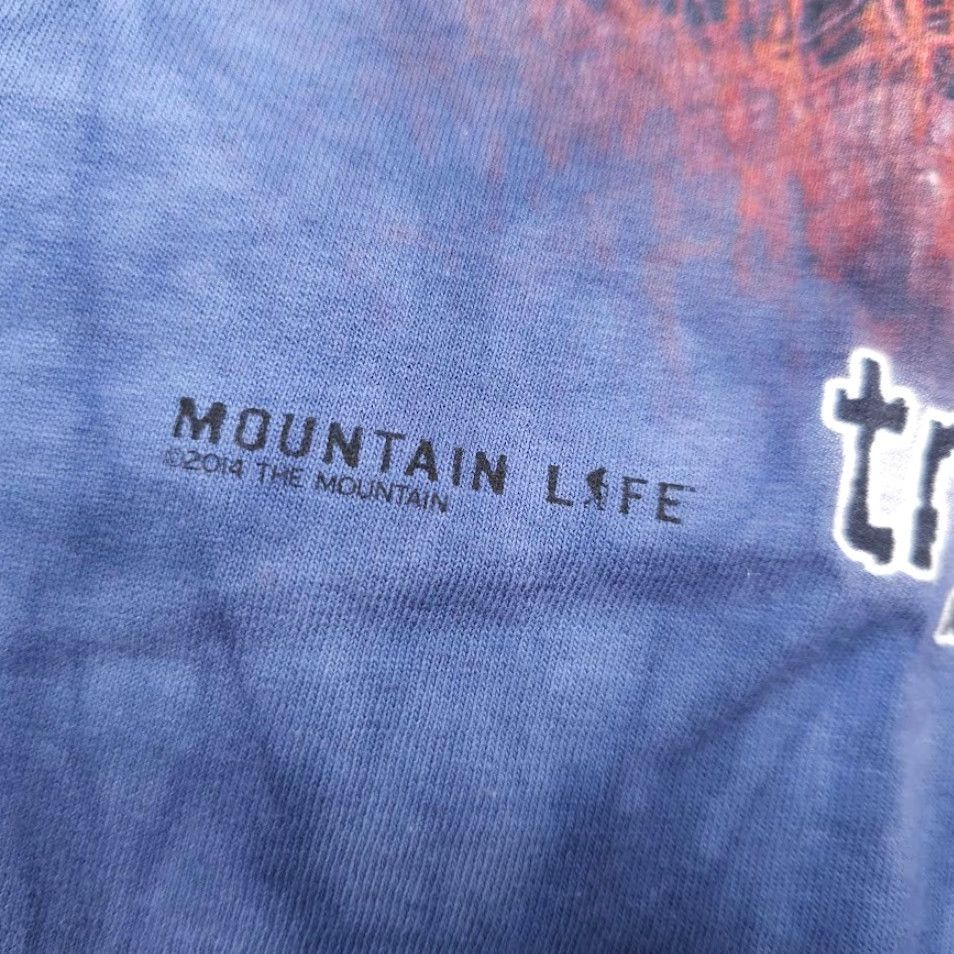 The Mountain VINTAGE Dalai Lama Camping T Shirt Mens Size 2XL Blue Mosquito Tie Dye The Mountain Size US XXL / EU 58 / 5 - 5 Thumbnail