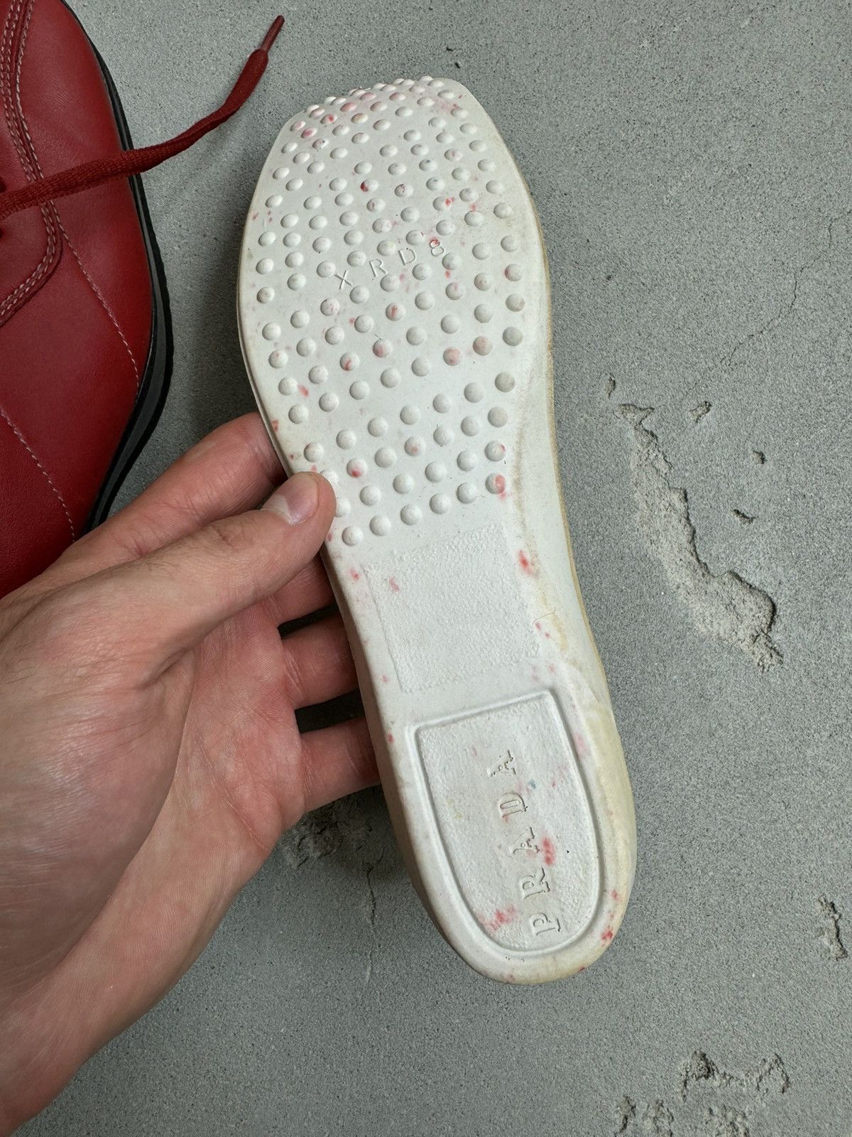 Prada Vintage Prada Sport Leather Sneakers Size US 7 / IT 37 - 8 Thumbnail