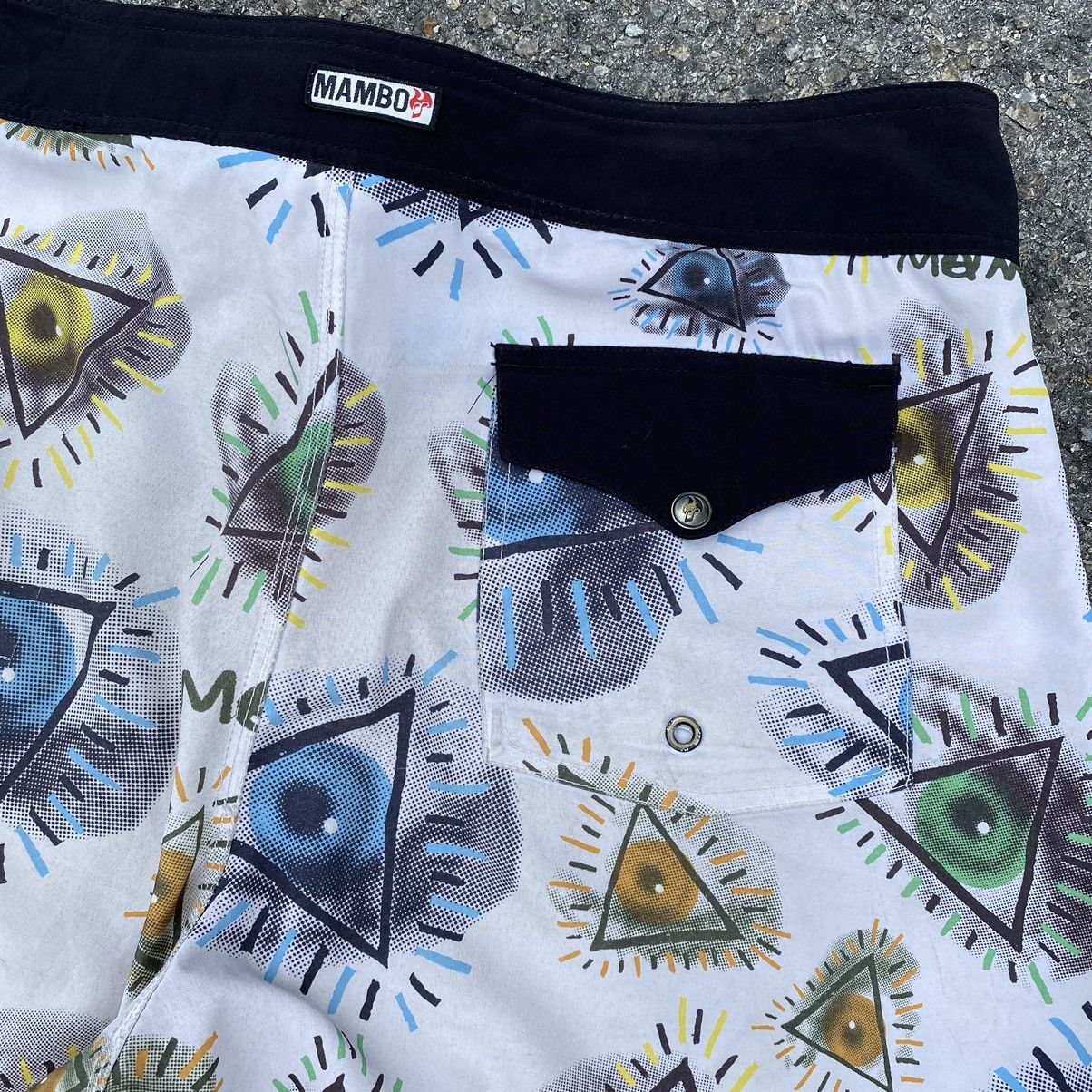 Quiksilver Mambo Eyes Graphic Adjustable Surf Style Short Pants Size US 36 / EU 52 - 5 Thumbnail