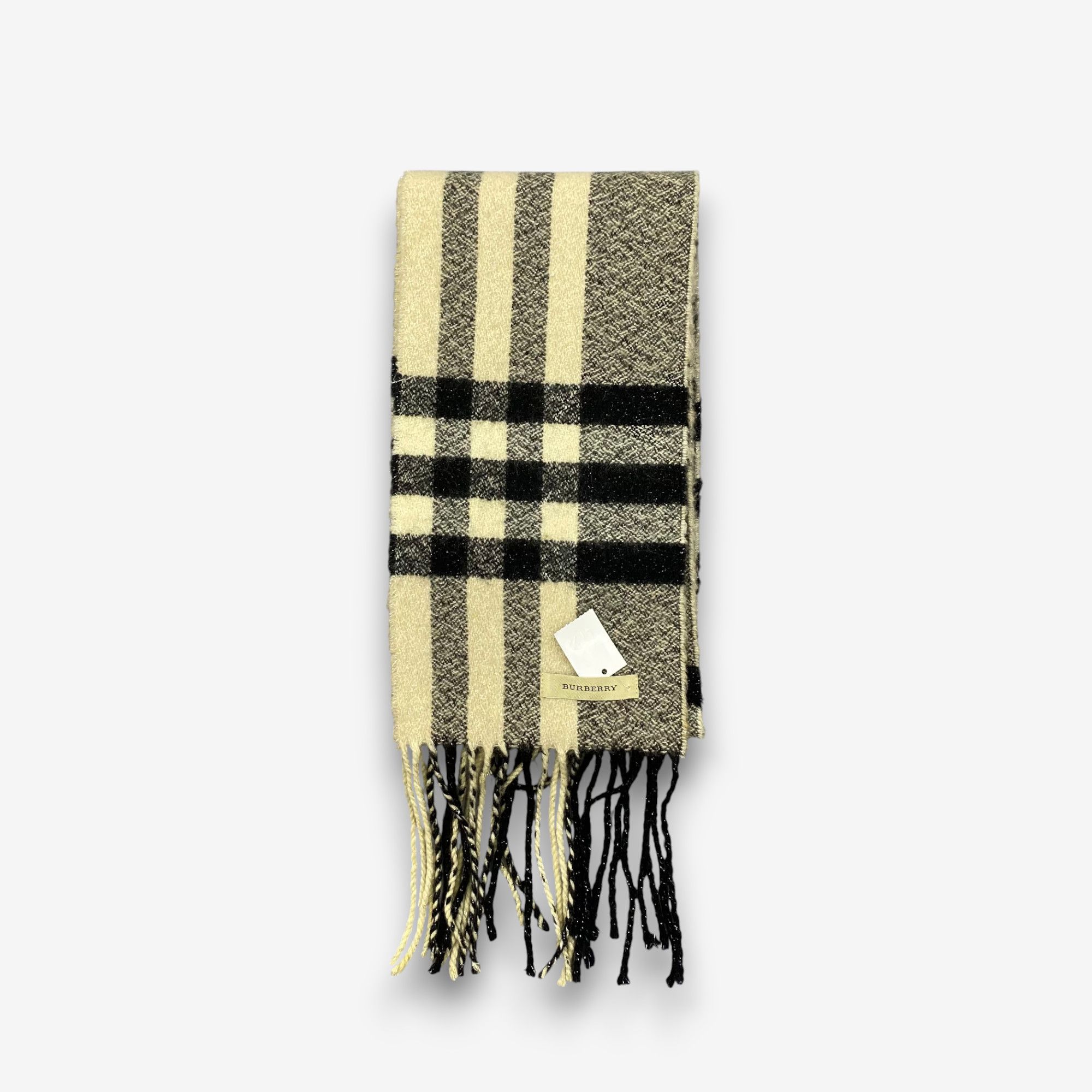 Burberry Vintage Burberry Scarf Muffler Cashmere Checkered Scarves Size ONE SIZE - 3 Thumbnail