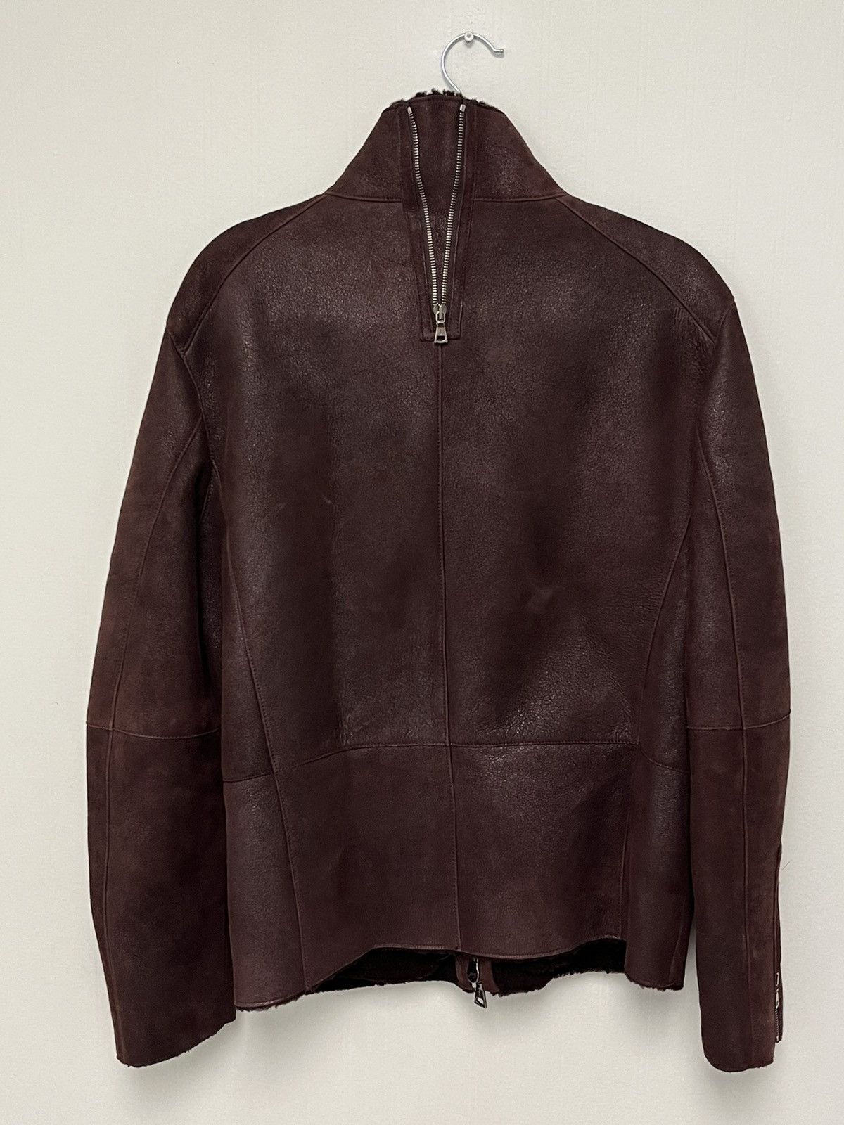 John Varvatos Shearling Moto Backzip jacket. Size EU48 USA38. Size US M / EU 48-50 / 2 - 12 Thumbnail