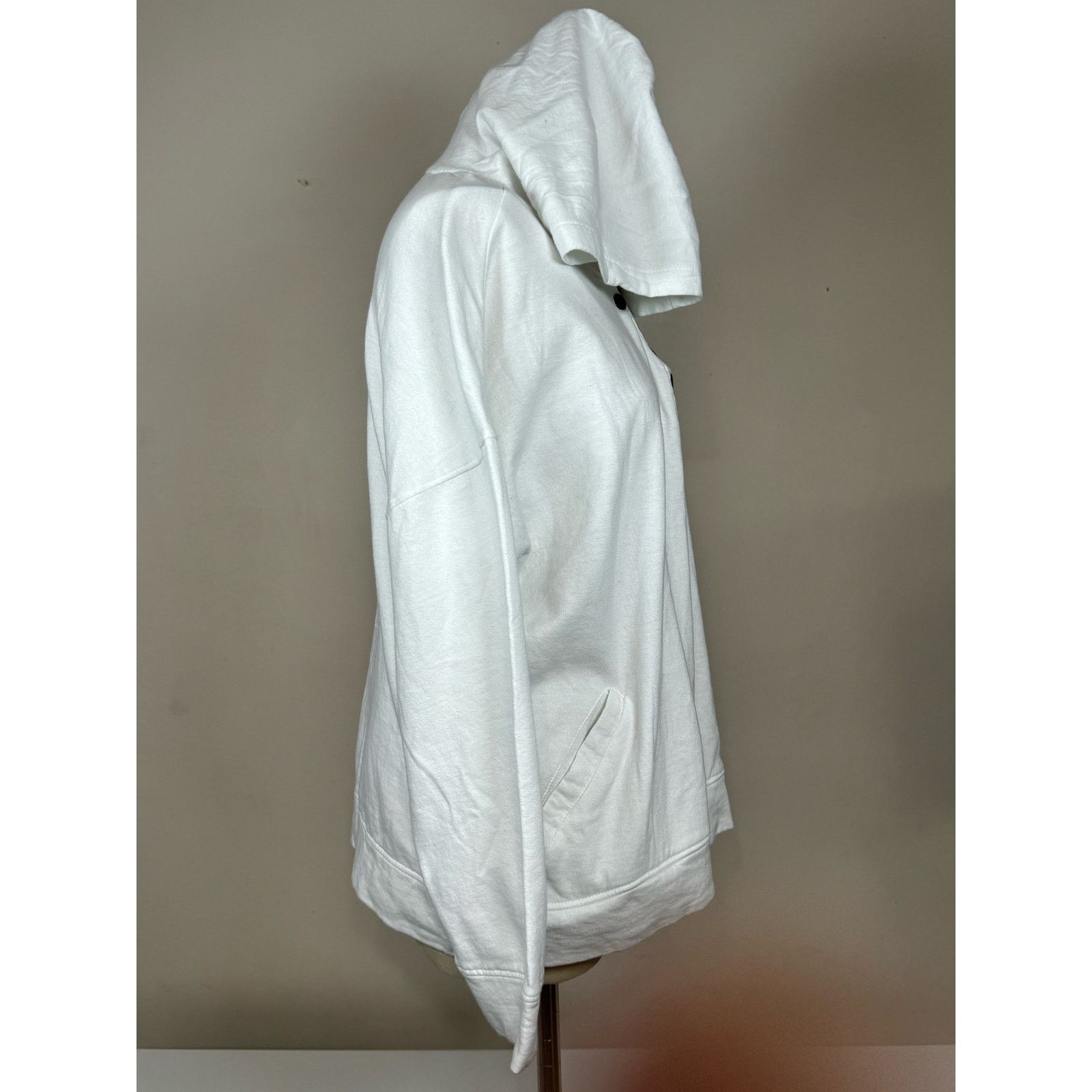 Unknown London French Laundry Pockets 1/4 Quarter Zip Button Snap Sweater Size L / US 10 / IT 46 - 4 Thumbnail