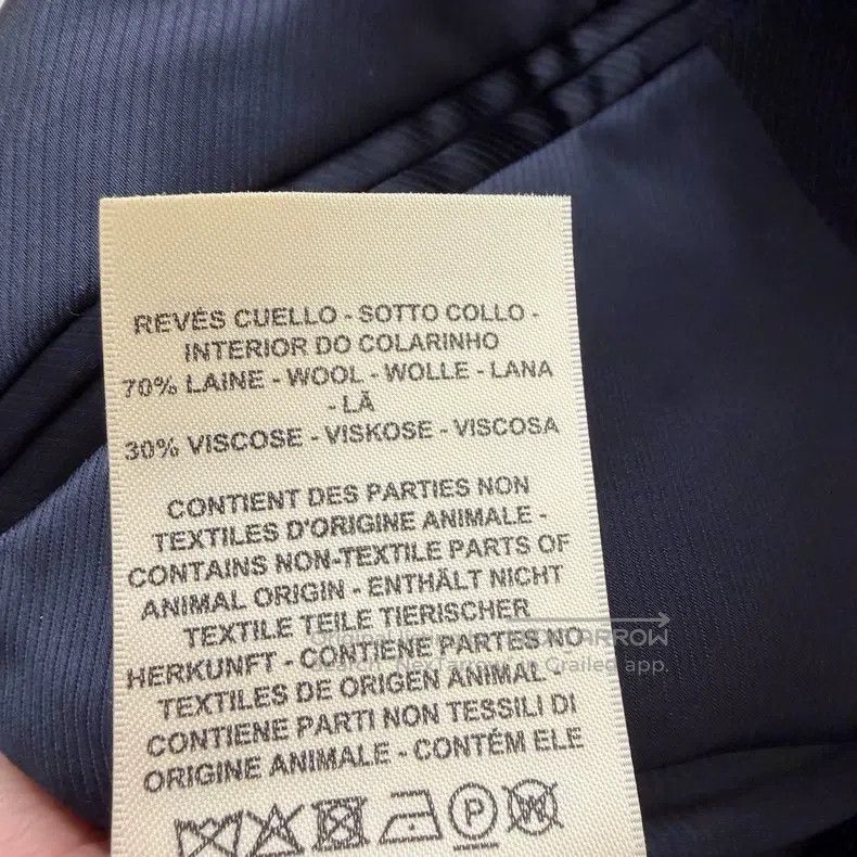 Hermes Hermes Black Regular Shoulder V Neck Wool Suit Jacket Size XS / US 0-2 / IT 36-38 - 6 Thumbnail
