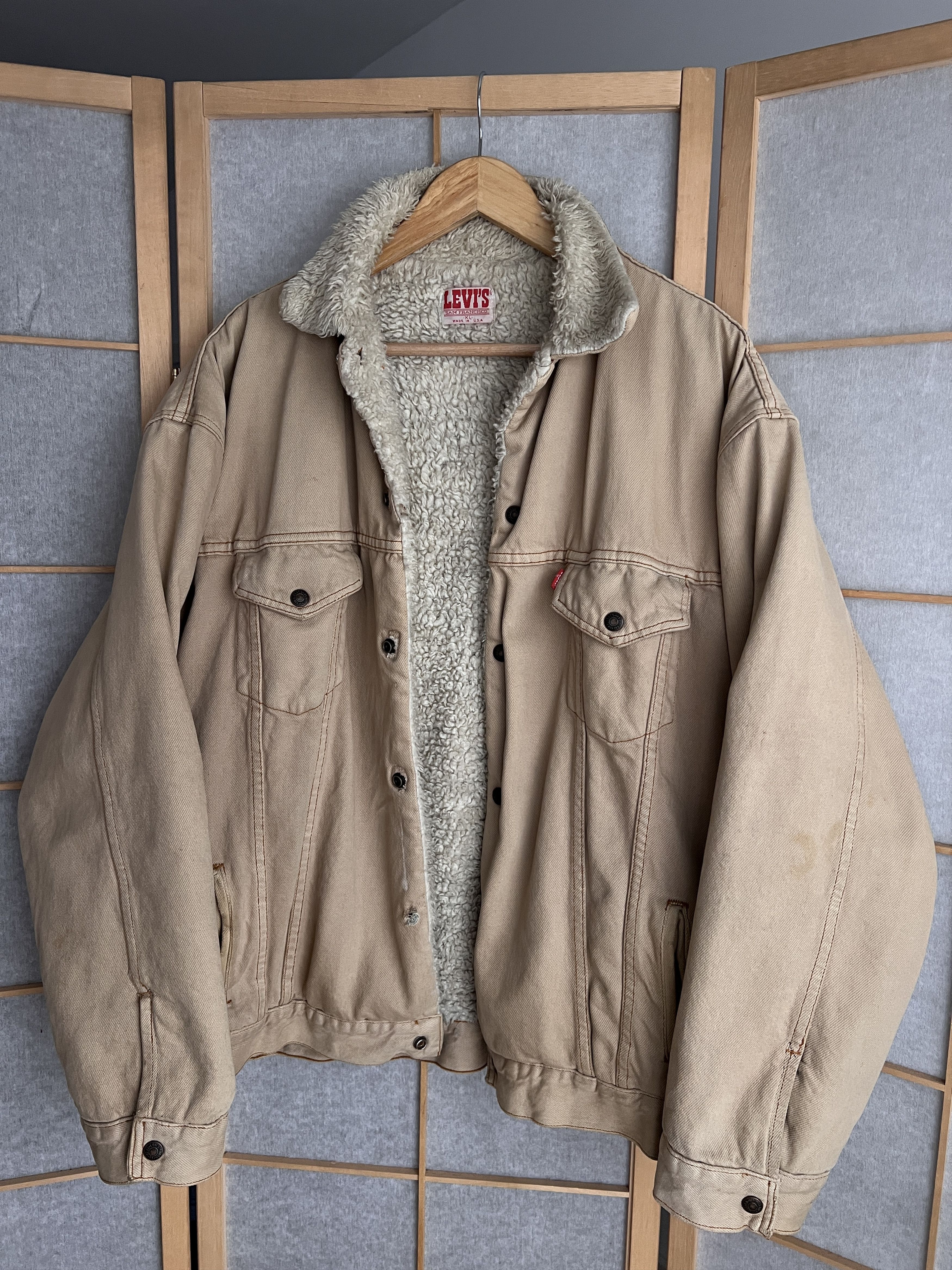 Faded VTG 80s Levis San Francisco USA denim jacket trucker
