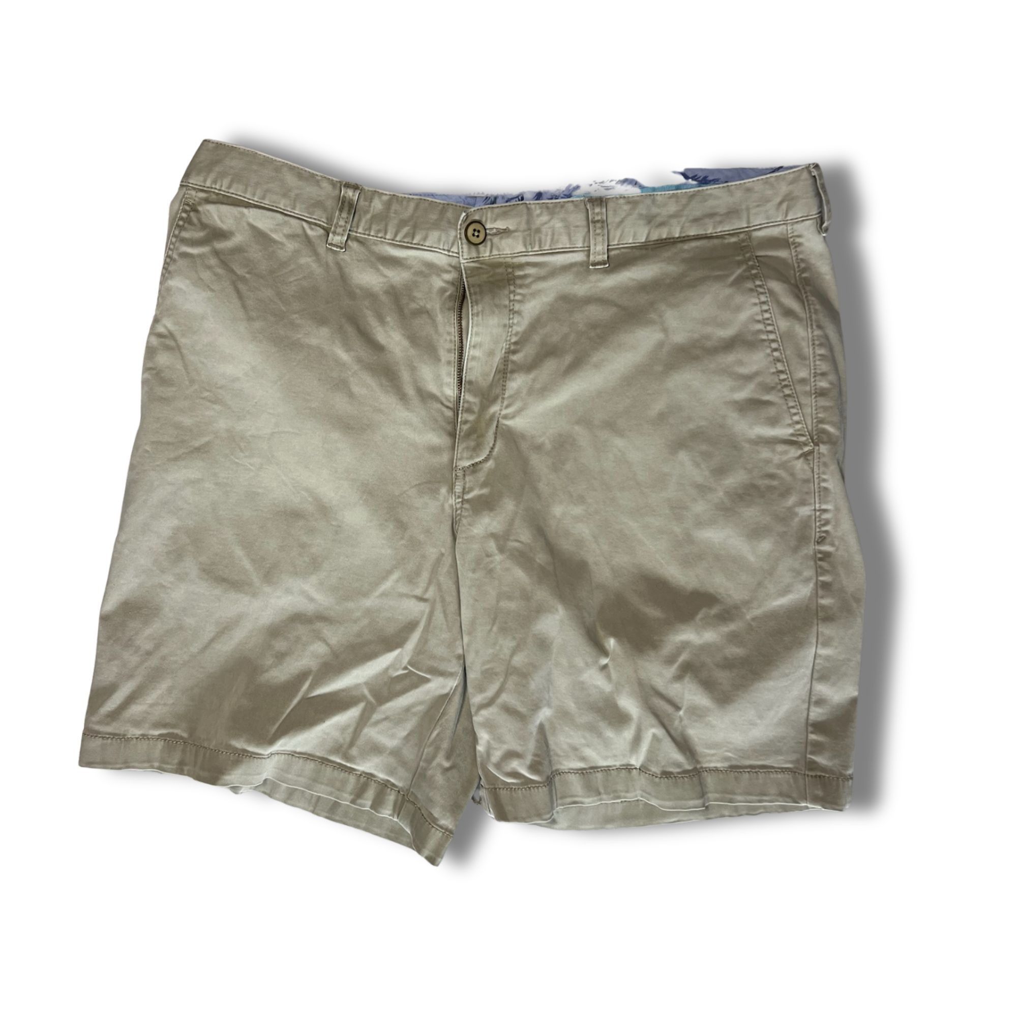 Tommy Bahama Tommy Bahama Mens Beige Bermuda Shorts Size 38" Cotton Blend Size US 38 / EU 54 - 2 Thumbnail
