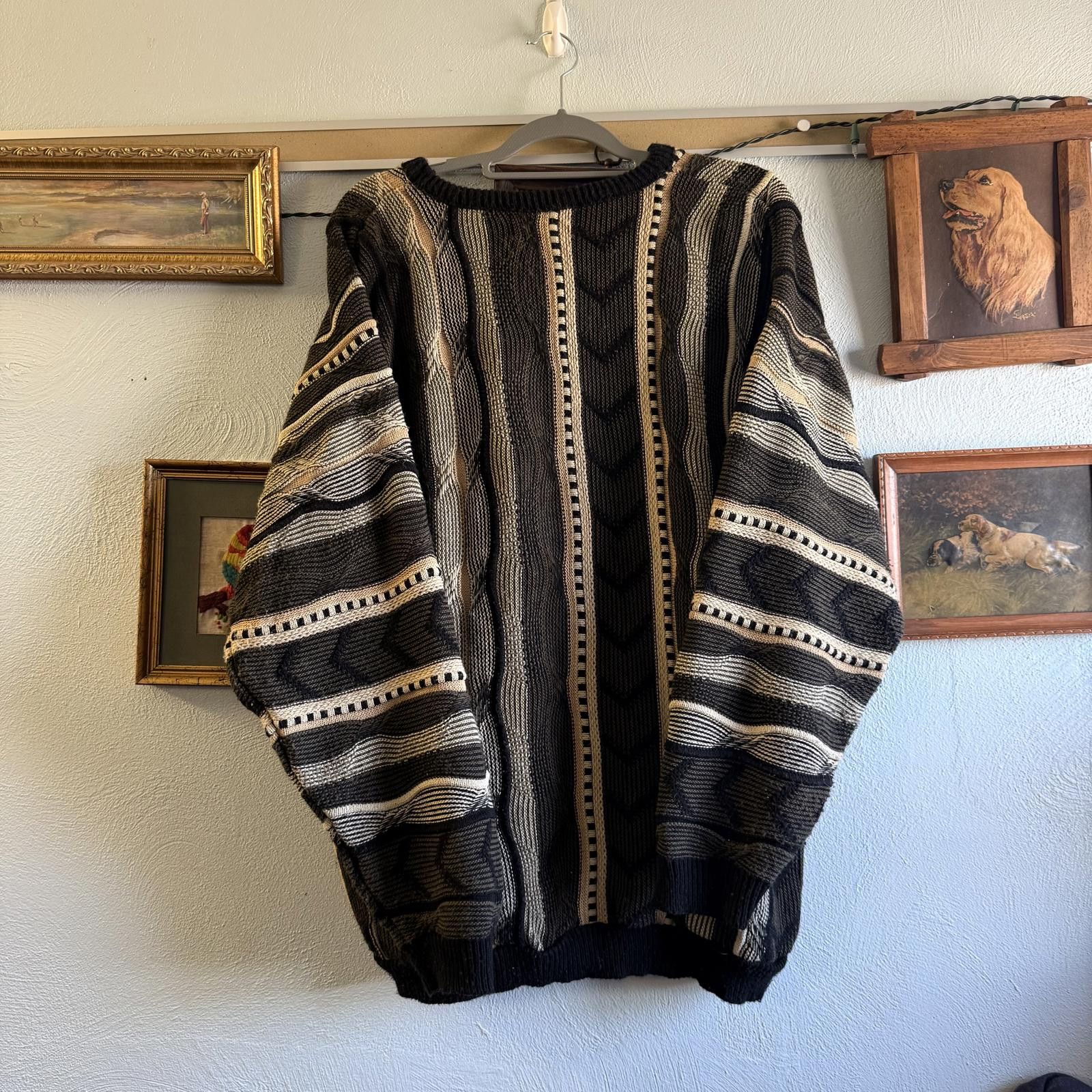 Designer Vintage Coogi Style Natural Exchange by Alexander Lloyd Size US XXL / EU 58 / 5 - 2 Thumbnail