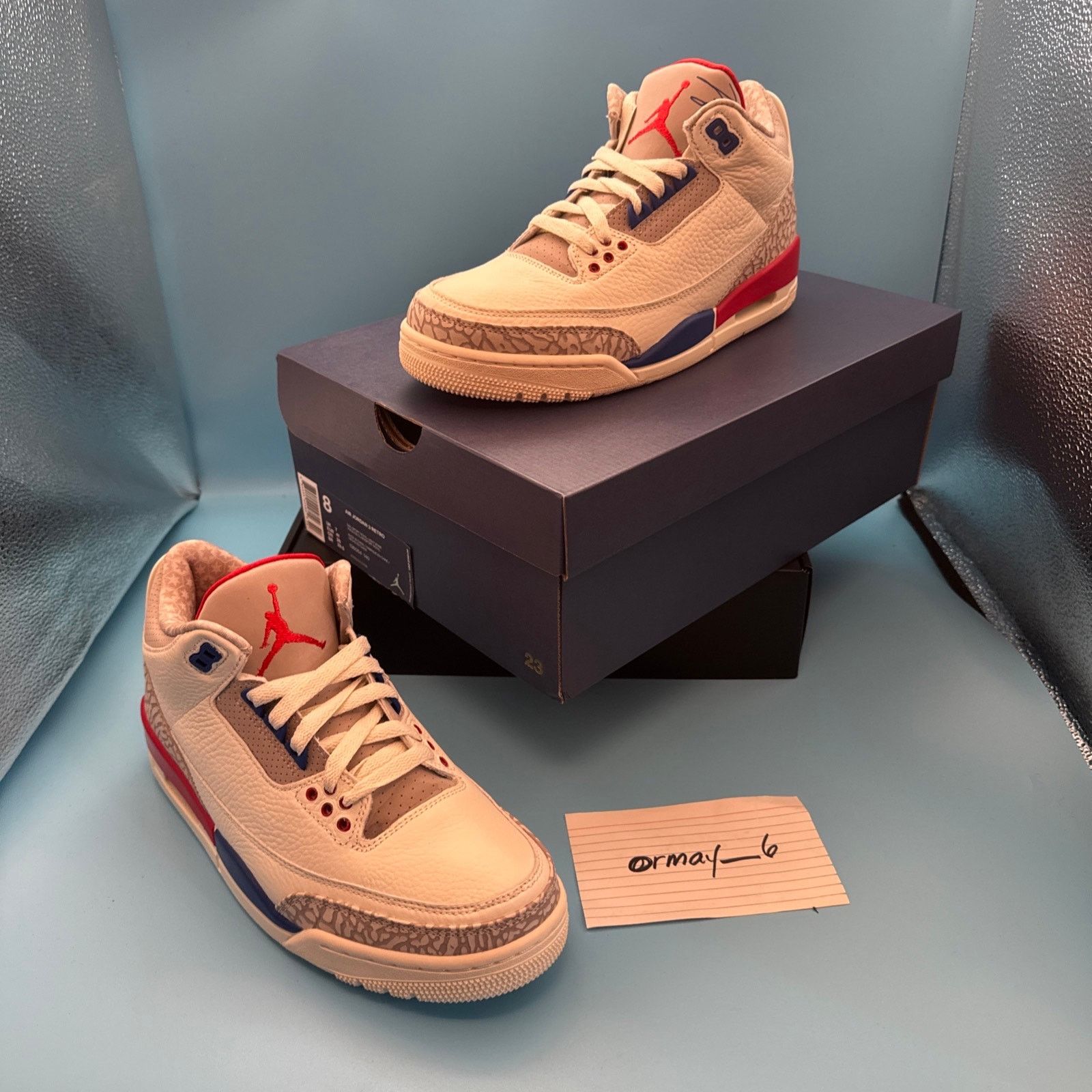 Jordan Brand Air Jordan 3 Retro International Flight m8 w9.5 Size US 8 / EU 41 - 1 Thumbnail