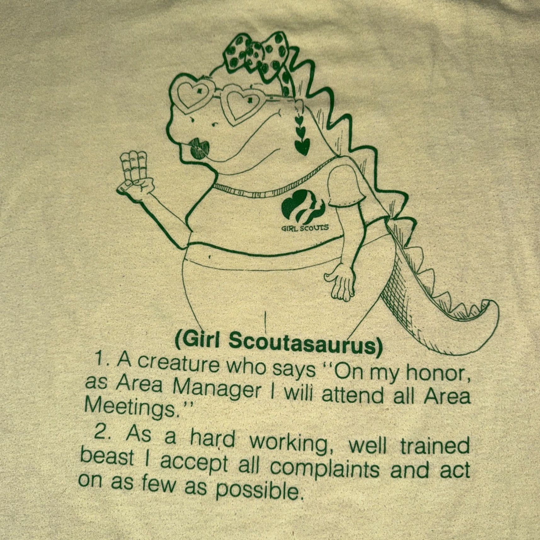 Vintage VINTAGE Made In USA Single Stitch Girl Scout T-Shirt XL Yellow Mens T-Shirt 22x26.5 Stitch USA Size US XL / EU 56 / 4 - 2 Thumbnail