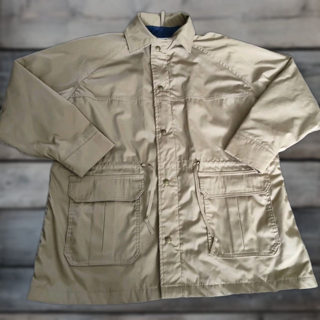 Vintage VINTAGE Woolrich Jacket Parka Barn/Chore Tan Women's L USA 80s Solid Woolrich The Woolrich Woman 6801 Men/Women? Size L / US 10 / IT 46 - 1 Thumbnail