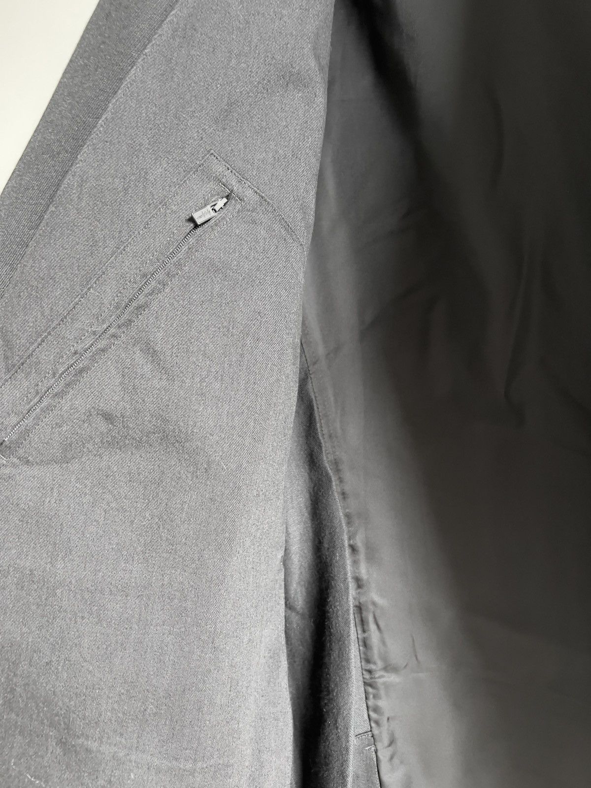 Yohji Yamamoto Yohji Yamamoto Pour Homme - Hidden Right Double layered JKT Size US XL / EU 56 / 4 - 5 Thumbnail
