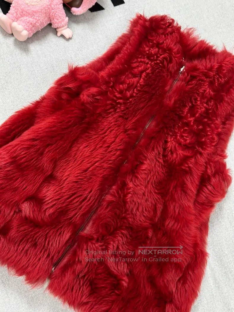 Fendi Fendi Red Fur Lined Vest Double-Sided Wear Jacket Size XXS / US 00 / IT 34 - 4 Thumbnail