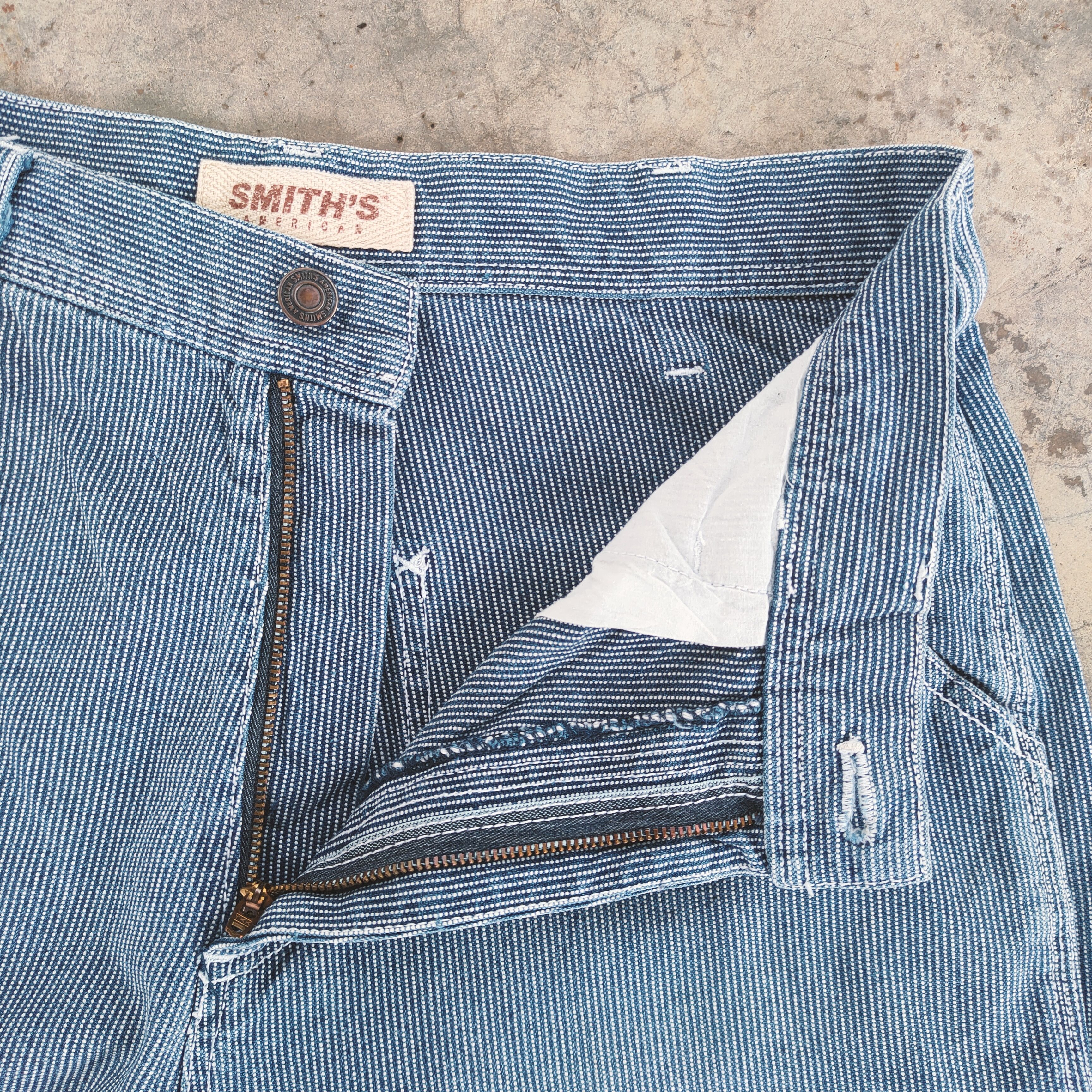 Smith's American VINTAGE SMITH AMERICAN HICKORY STRIPE CARGO PANTS Size US 30 / EU 46 - 6 Thumbnail