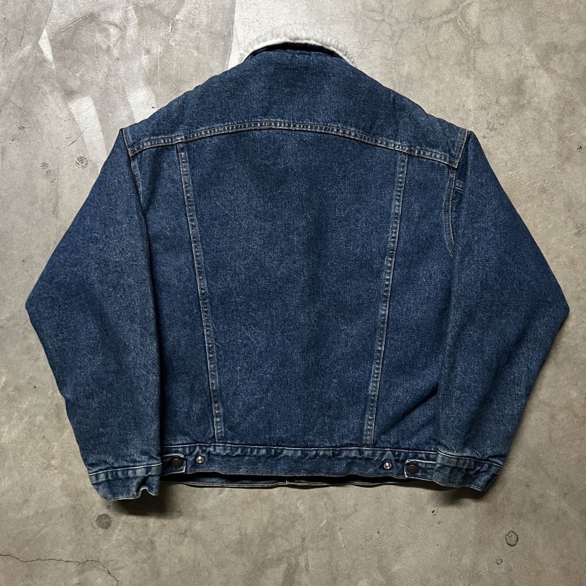 Levi's × Levi's Vintage Clothing × Vintage Vintage 80’s Levi’s 🇺🇸 Sherpa-Lined Denim Trucker Jacket Size US L / EU 52-54 / 3 - 3 Thumbnail