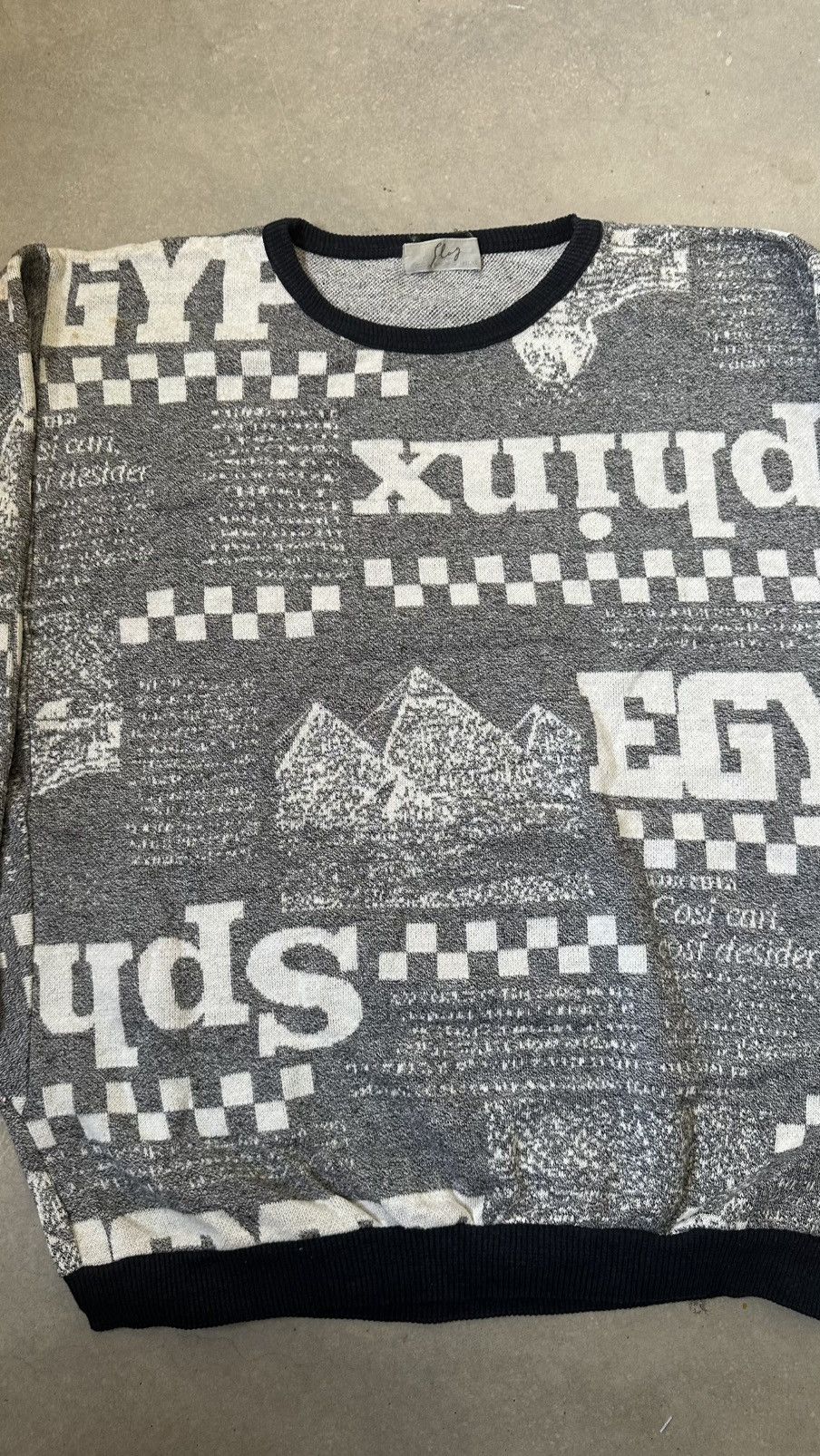 Vintage VINTAGE SLAG FULL PRINT SWEATSHIRT Size US L / EU 52-54 / 3 - 2 Thumbnail