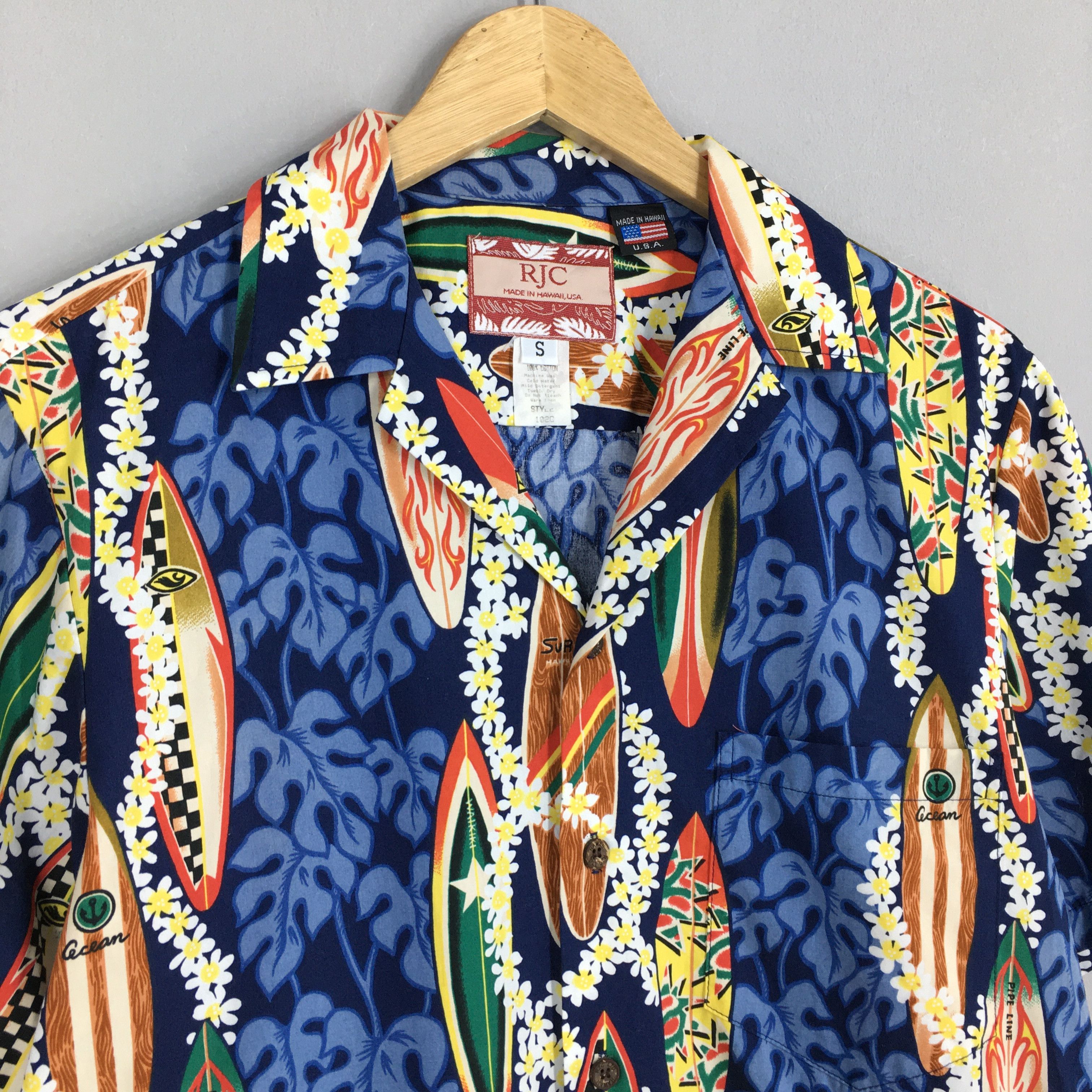 Life's a Beach Vintage Rjc Hawaiian Aloha Surfboard Cotton Shirts Small Size US S / EU 44-46 / 1 - 3 Thumbnail