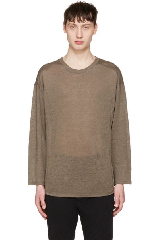 Christian Dada Christian Dada Crew Neck Linen Knit Tee Size US L / EU 52-54 / 3 - 1 Thumbnail