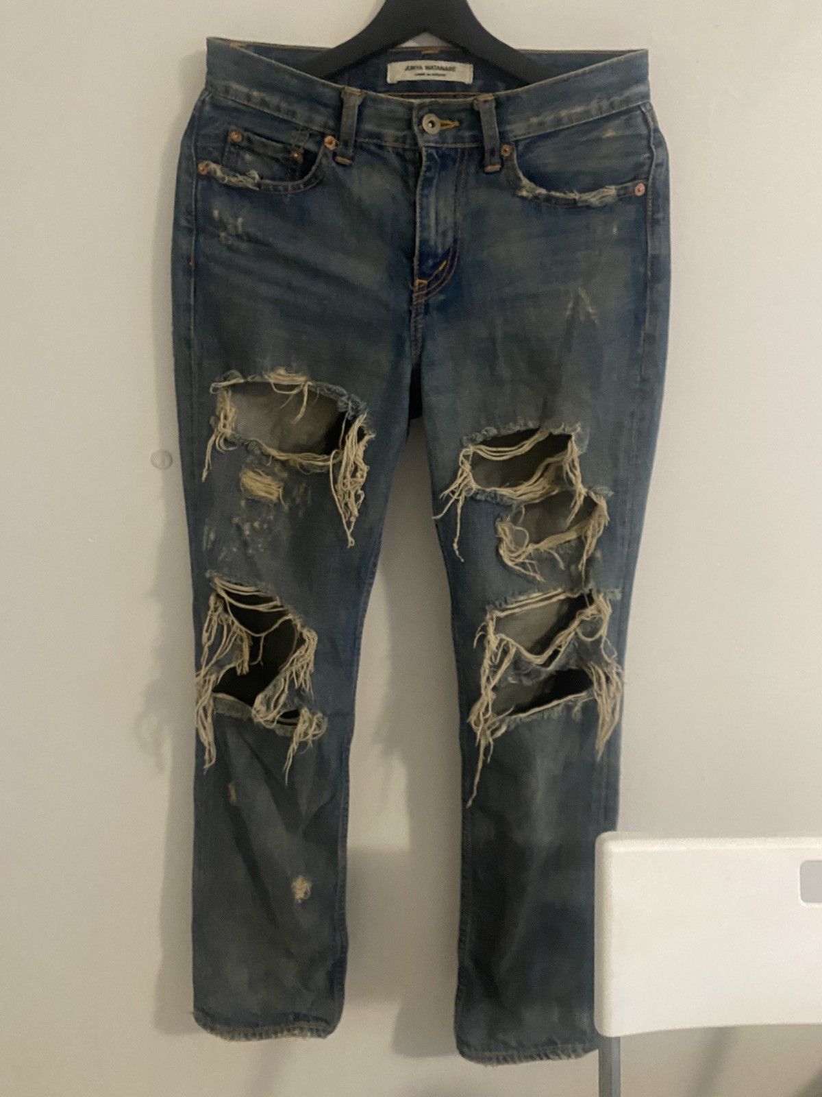 Junya Watanabe Junya Watanabe AW05 Destroyed Jeans Size US 28 / EU 44 - 2 Thumbnail