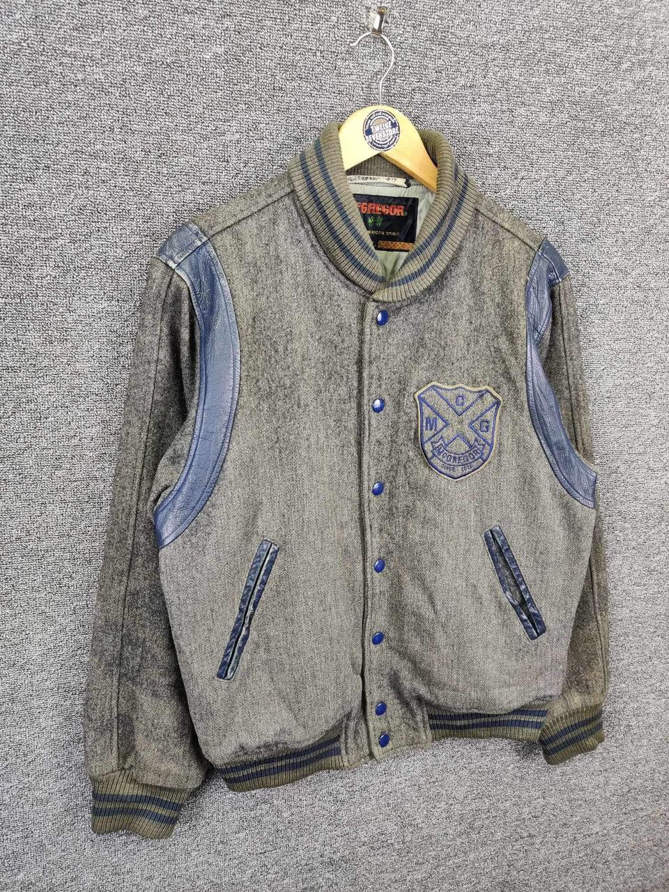 McGregor Vintage 80's McGregor Wool Varsity Leather Jacket Size US M / EU 48-50 / 2 - 5 Thumbnail