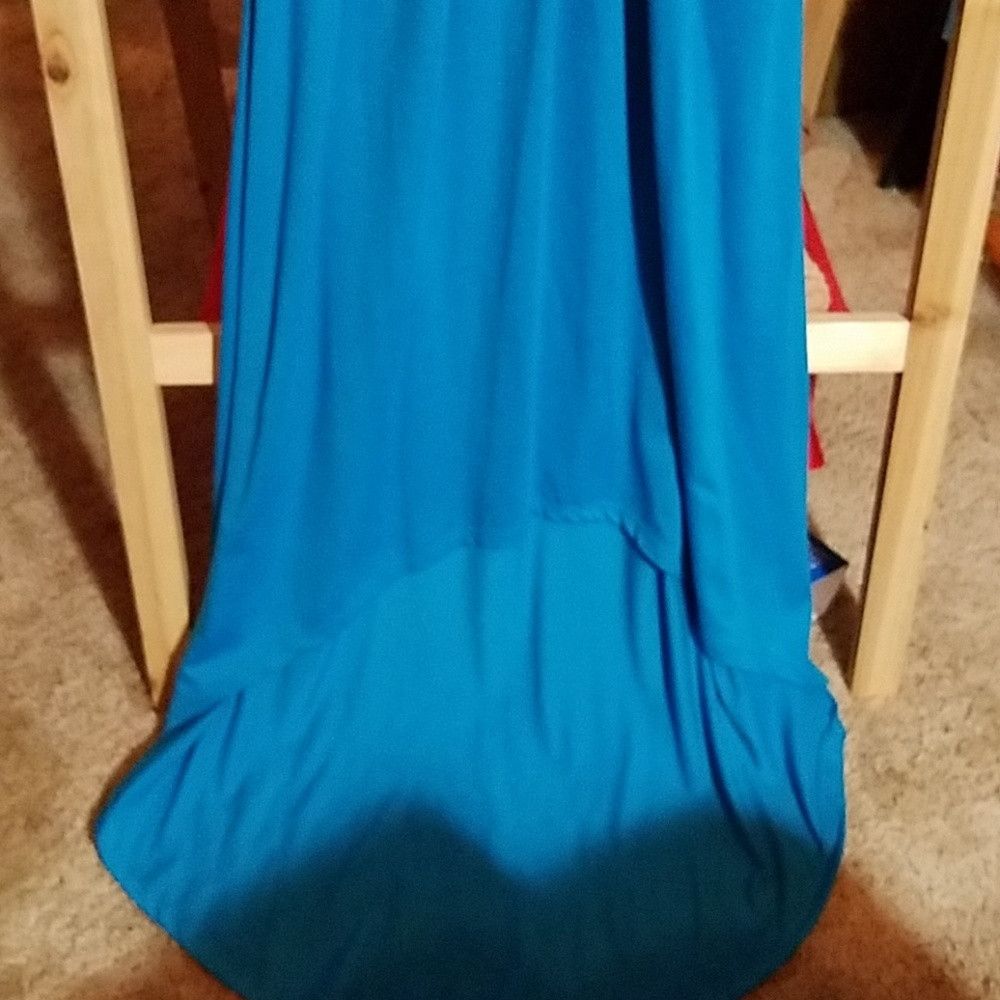 Other City Trends Blue Halter Strap Dress High Low Small Size S / US 4 / IT 40 - 2 Thumbnail