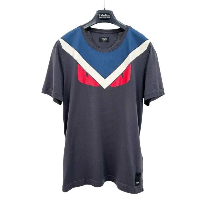 Fendi Fendi Color Block Monster Print Short Sleeve T-Shirt 0079 Size US L / EU 52-54 / 3 - 1 Thumbnail
