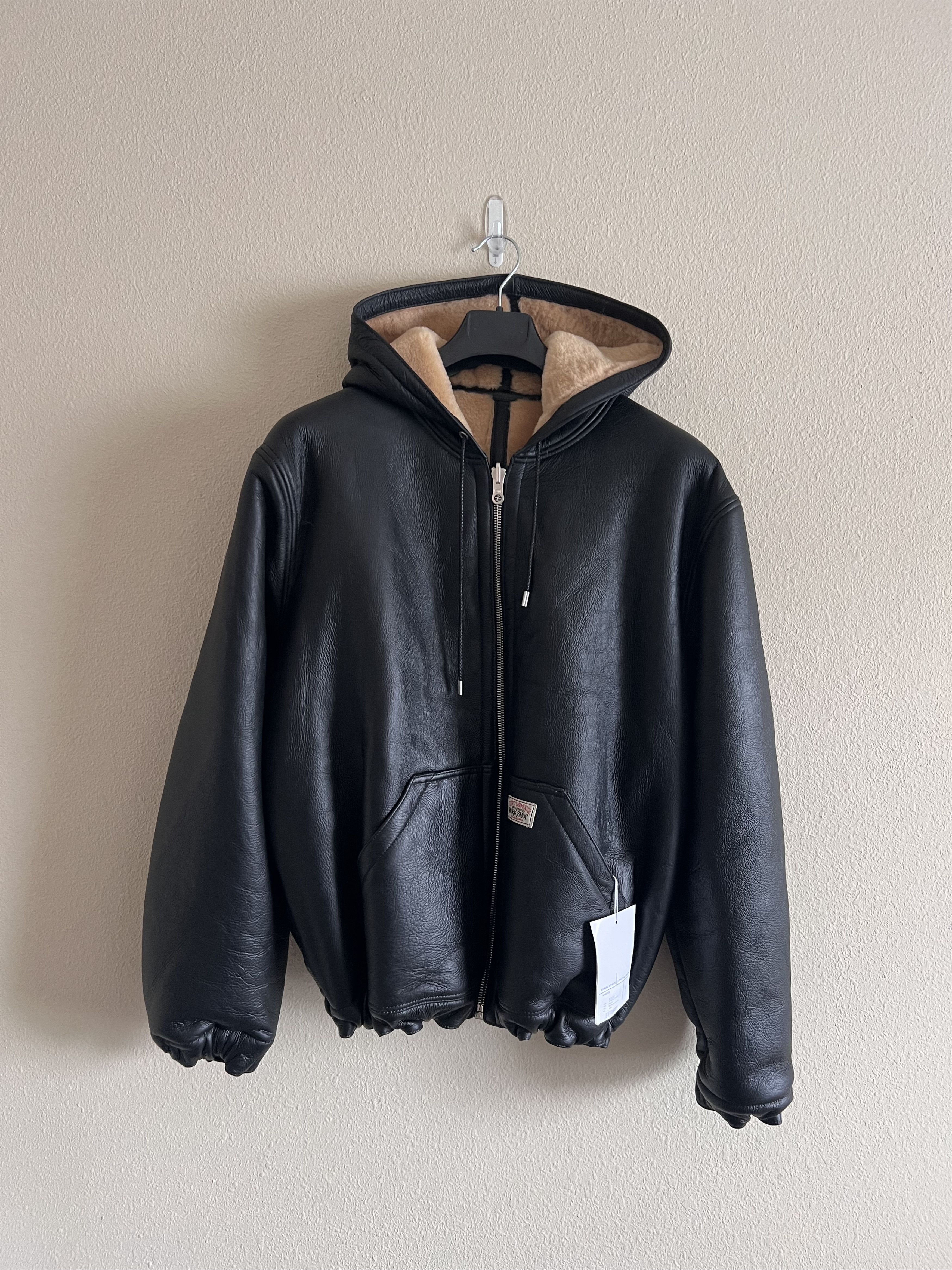 Our Legacy × Stussy Our legacy workshop x Stussy black leather