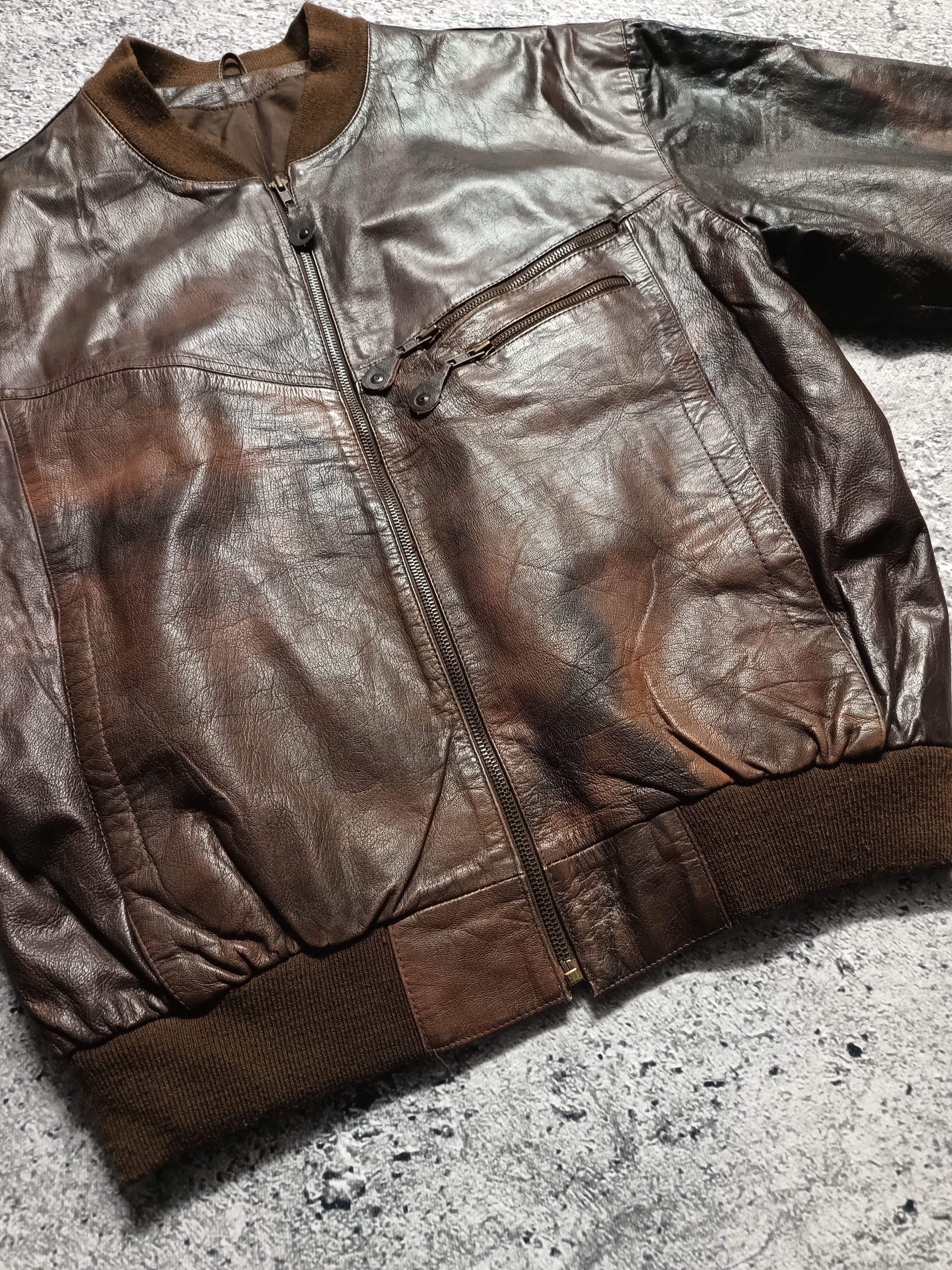 Vintage Vintage 90s Leather Jacket Premium Leather Acne Avirex Style Size US M / EU 48-50 / 2 - 3 Thumbnail