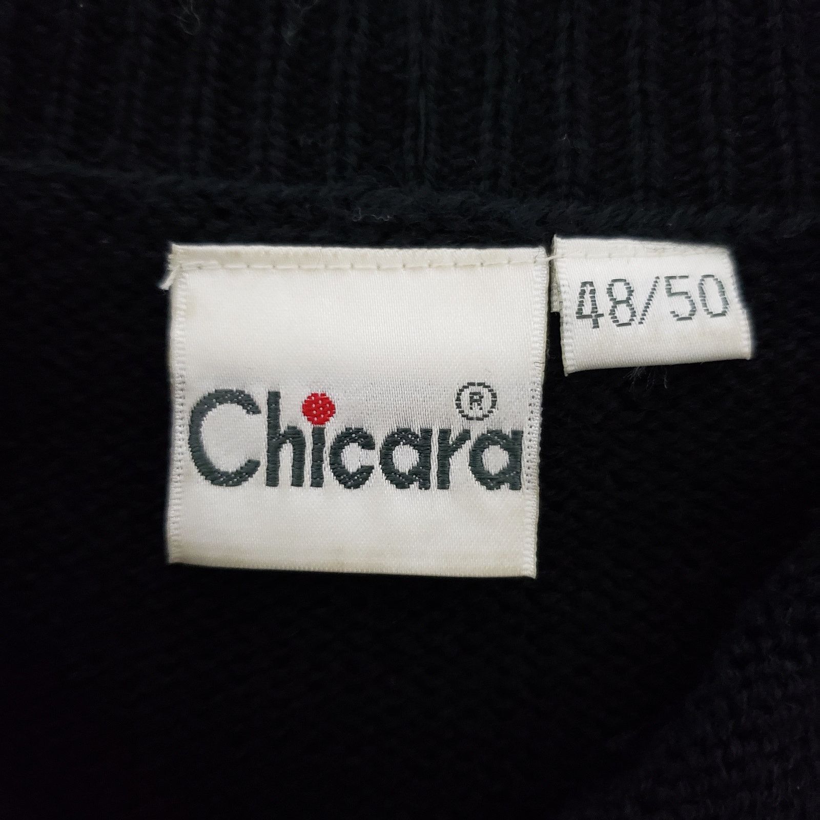 Vintage Chicara Embellished Beaded Knit Sweater Wool blend Germany Size XL / US 12-14 / IT 48-50 - 13 Thumbnail
