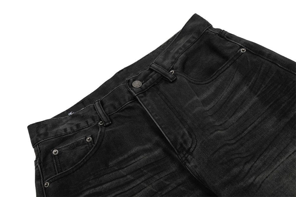 Japanese Brand × Jean Men's street loose wide-leg distressed washed gradient jeans Size US 34 / EU 50 - 4 Thumbnail
