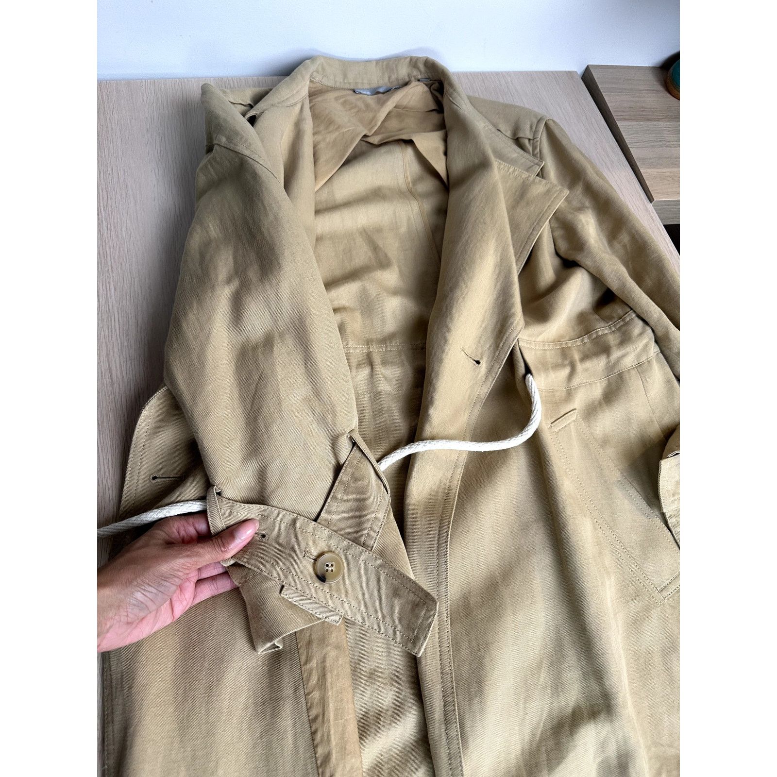 Vince Rare Vince Overcoat with Drawstring Belt - Size S Size S / US 4 / IT 40 - 8 Thumbnail