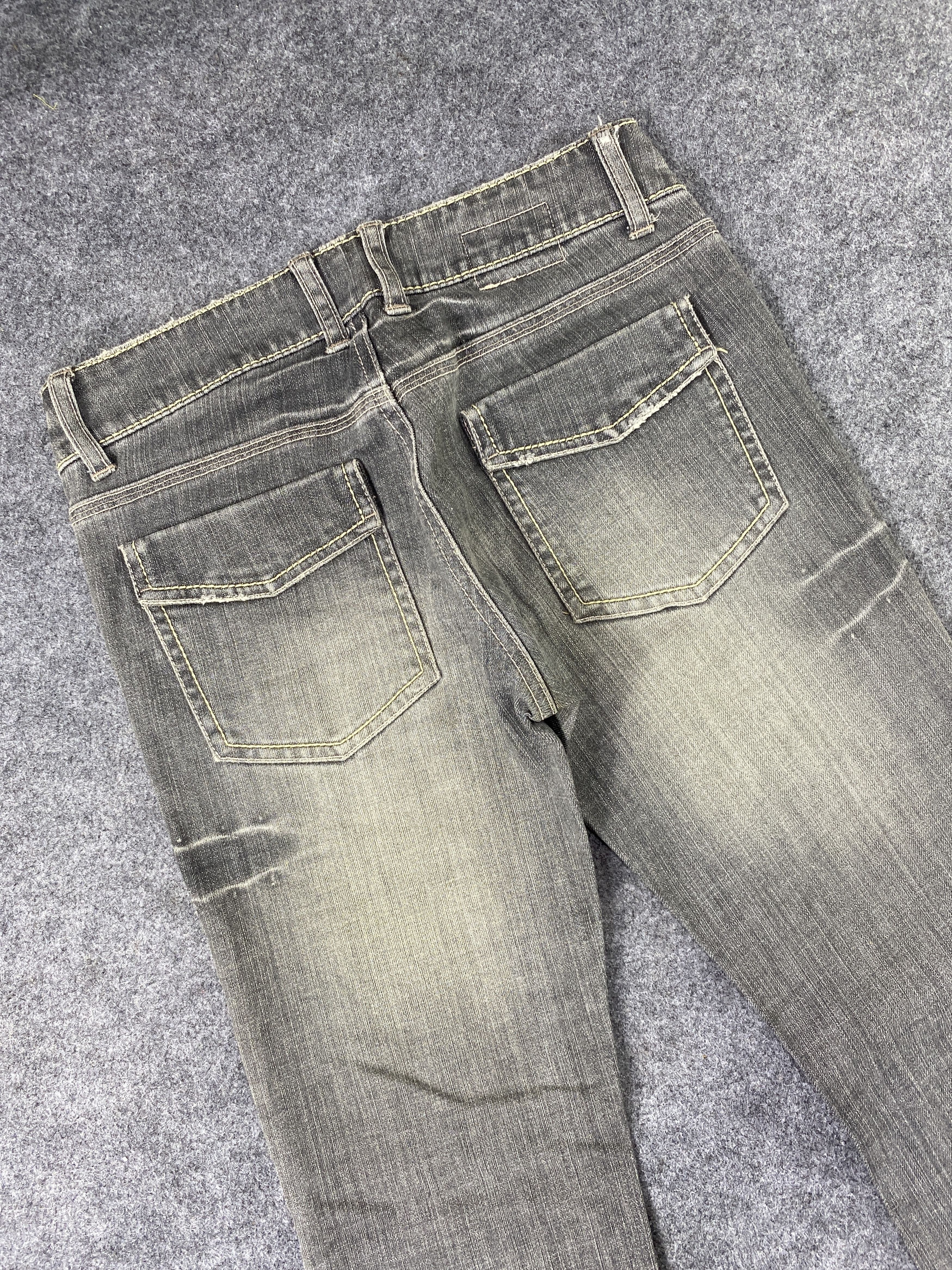 Japanese Brand D Grace Grey Wash Jeans - J1092 Size 28" / US 6 / IT 42 - 6 Thumbnail