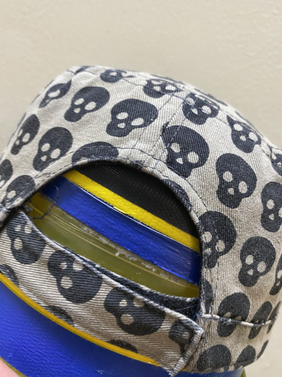 Other Y2K Gothic Skull overprint Round Hat Size ONE SIZE - 3 Thumbnail