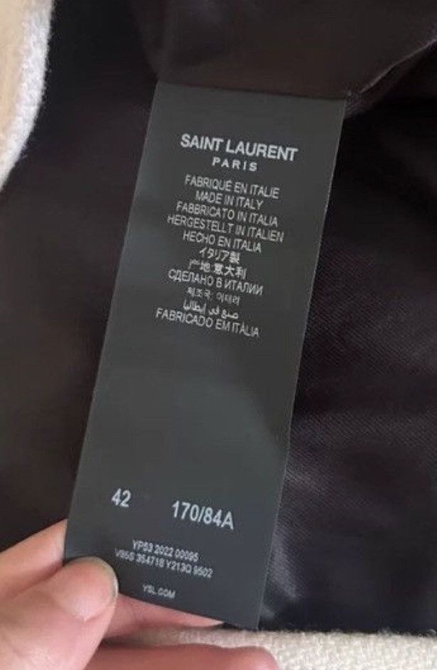 Saint Laurent Paris × Yves Saint Laurent Saint Laurent slp22FW Teddy baseball jacket 2412-Nextarrow Size US XS / EU 42 / 0 - 5 Thumbnail