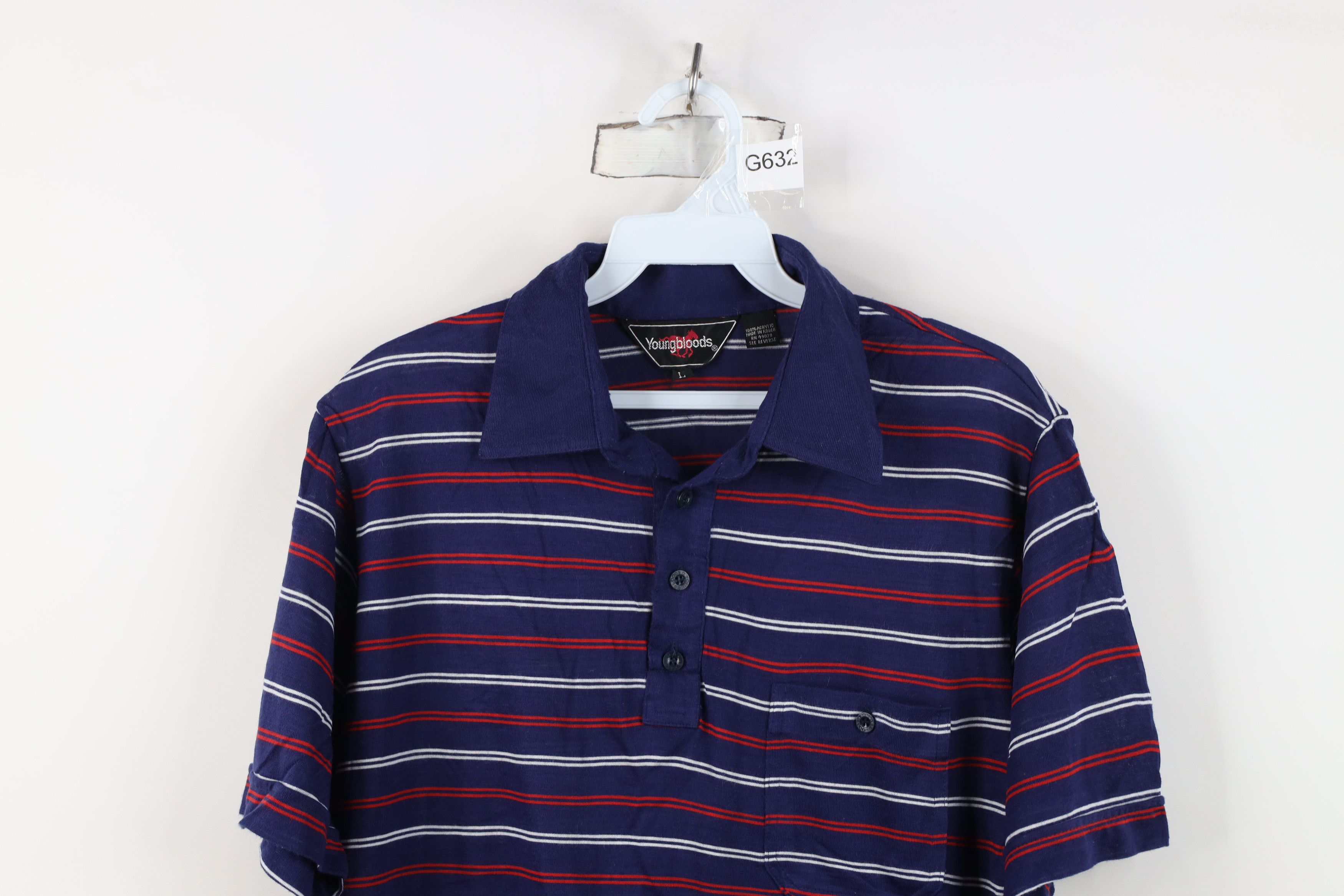 Vintage Vintage 70s Streetwear Knit Collared Golf Polo Shirt Size US L / EU 52-54 / 3 - 2 Thumbnail