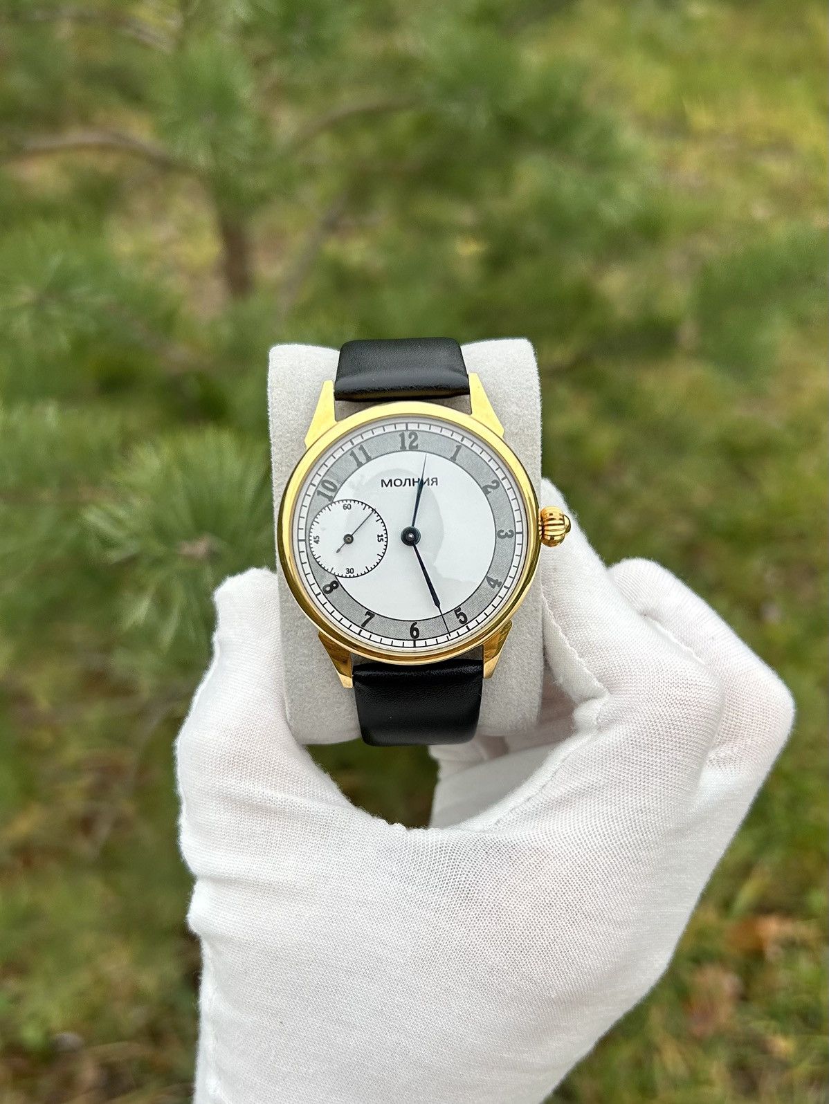 Vintage Watch Molnija Gold USSR Mechanical 1980s