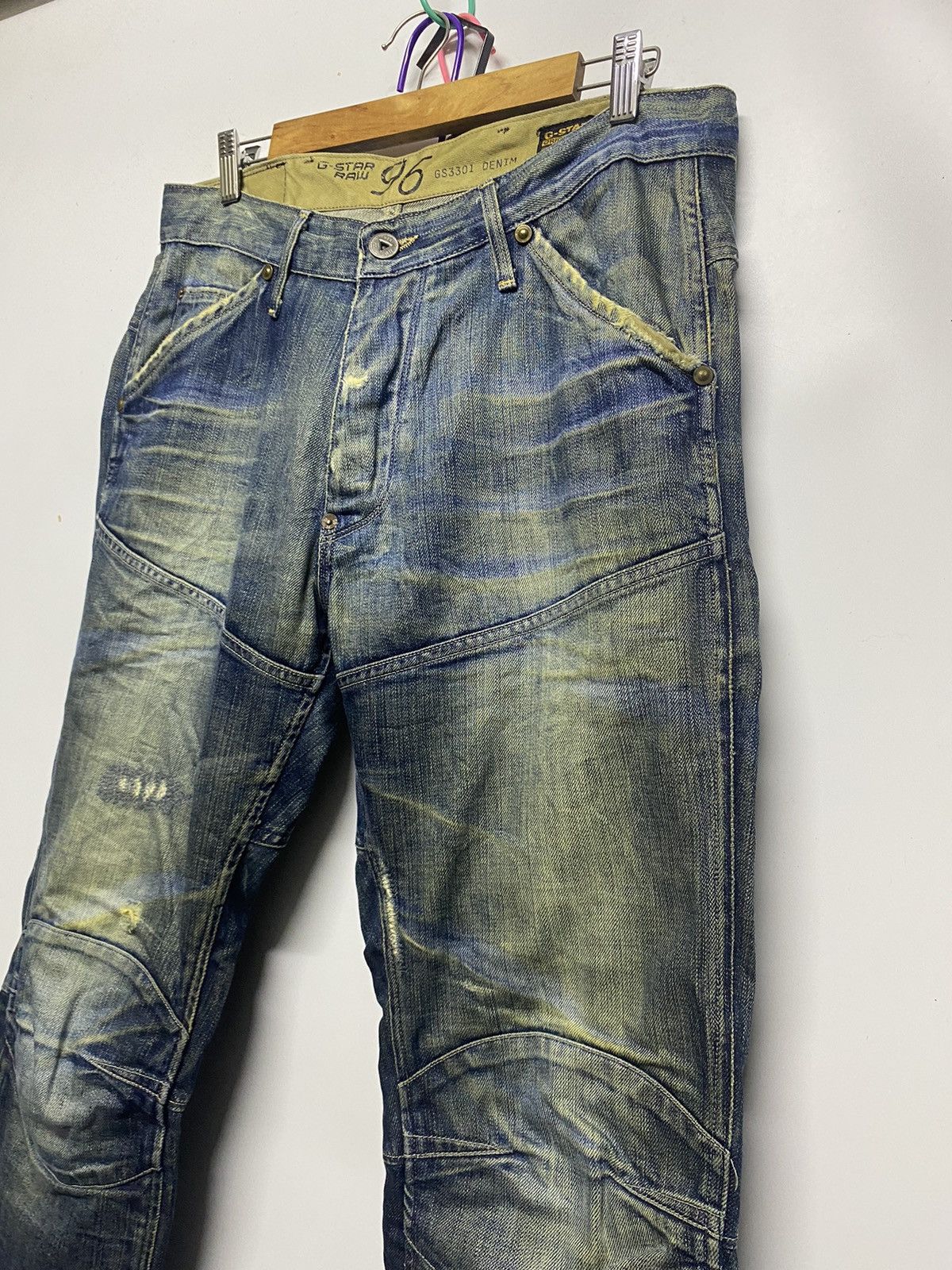 G-Star Vintage G-Star 96 Raw Distressed Denim Jeans Pants Size US 34 / EU 50 - 10 Thumbnail
