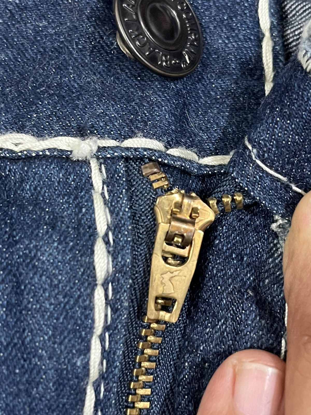 Who Decides War Vintage Black Label Flare Denim Size US 33 - 10 Thumbnail