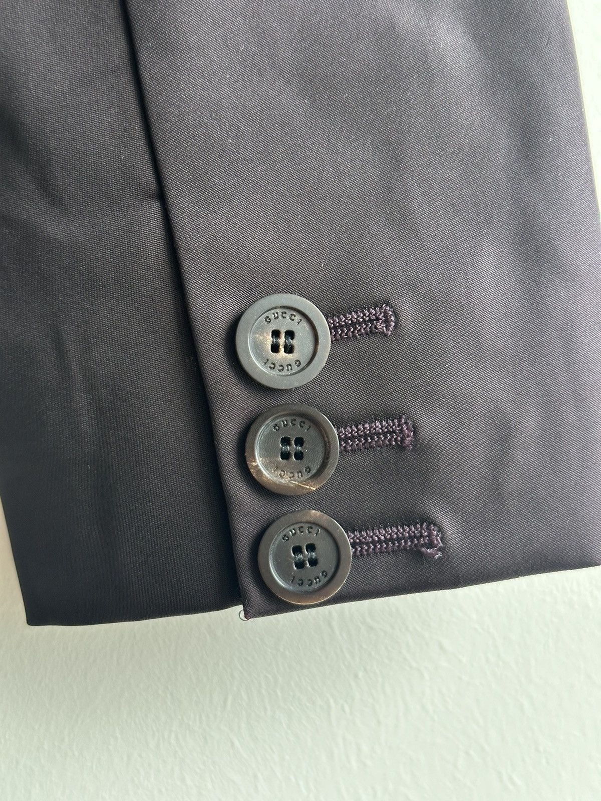 Gucci 2004 Gucci by Tom Ford 1 Button Blazer Jacket Purple Size 42 Size M / US 6-8 / IT 42-44 - 7 Thumbnail