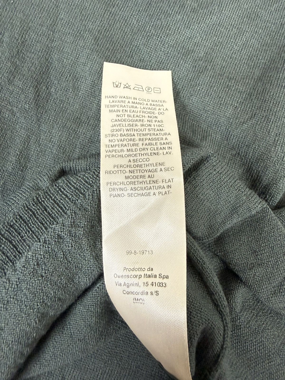 Rick Owens Rick Owens Strobe Column Knit Sweater Teal Size L / US 10 / IT 46 - 15 Thumbnail