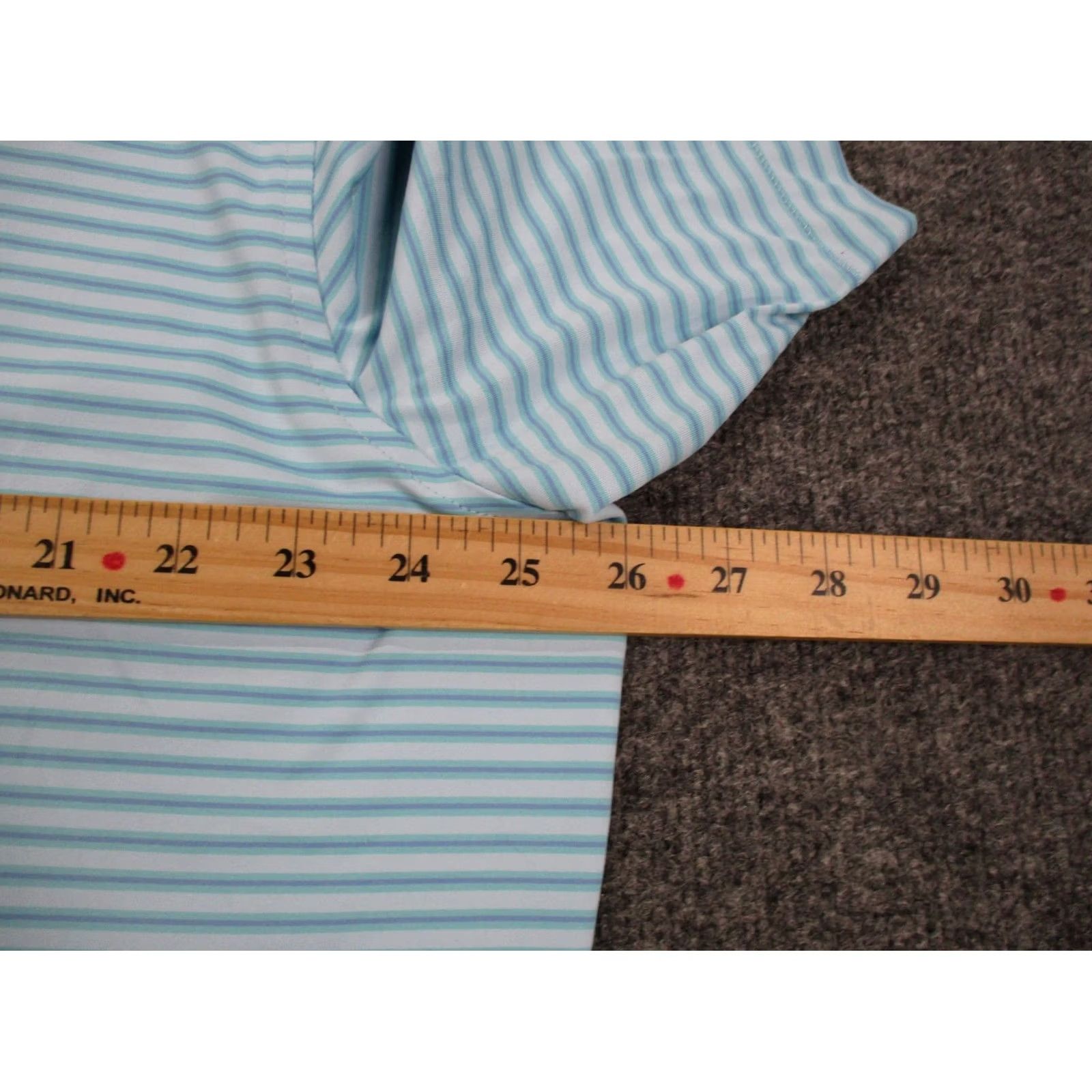 Peter Millar Peter Millar Shirt Mens 2XL Striped Active Polo Crown Crafted Grove Performance Size US XXL / EU 58 / 5 - 5 Thumbnail