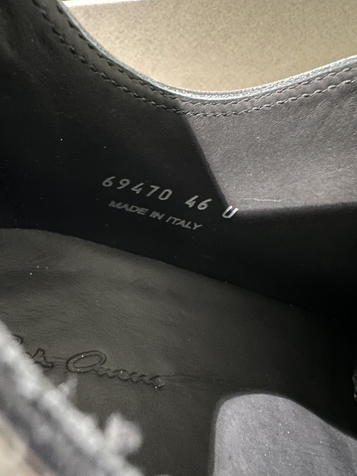 Rick Owens RICK OWENS - Low Sneaks Black Black Size US 13 / EU 46 - 7 Thumbnail