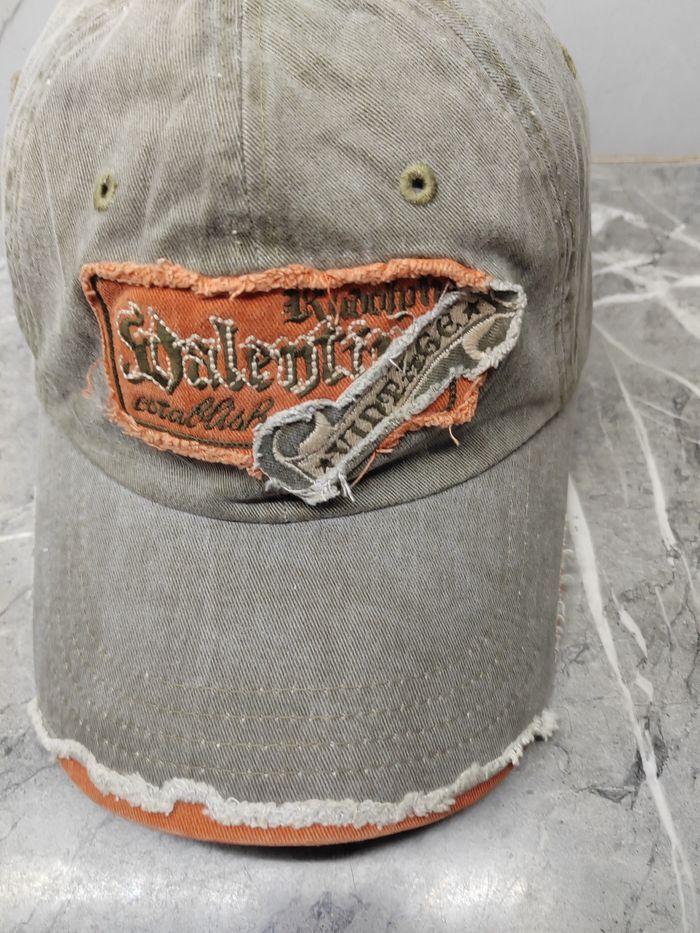 Vintage Vintage Rudolph Valentino Distressed Style Cap Hat Size ONE SIZE - 3 Thumbnail
